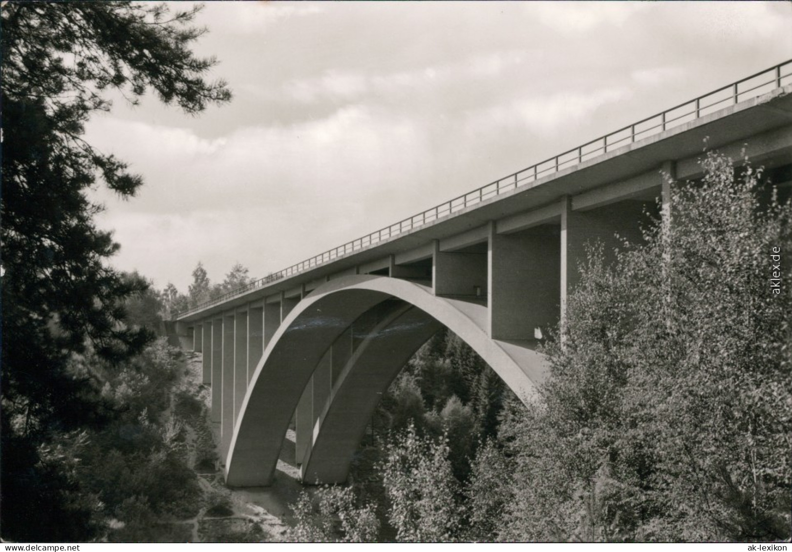 Ansichtskarte Hermsdorf (Thüringen) Brücke Teufelstal/Teufelstalbrücke 1980 - Hermsdorf