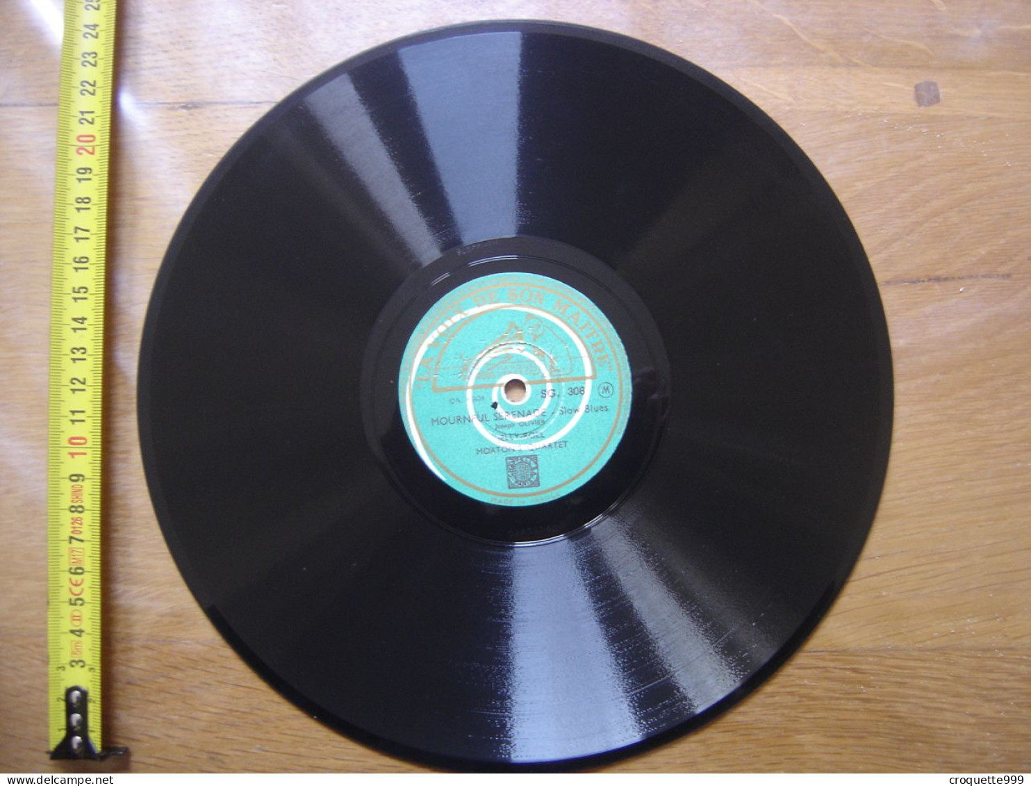 Disque 78 Tours 25 Cm FERD JELLY ROLL MORTON Mournful Serenade VOIX MAITRE Jazz - 78 Rpm - Schellackplatten