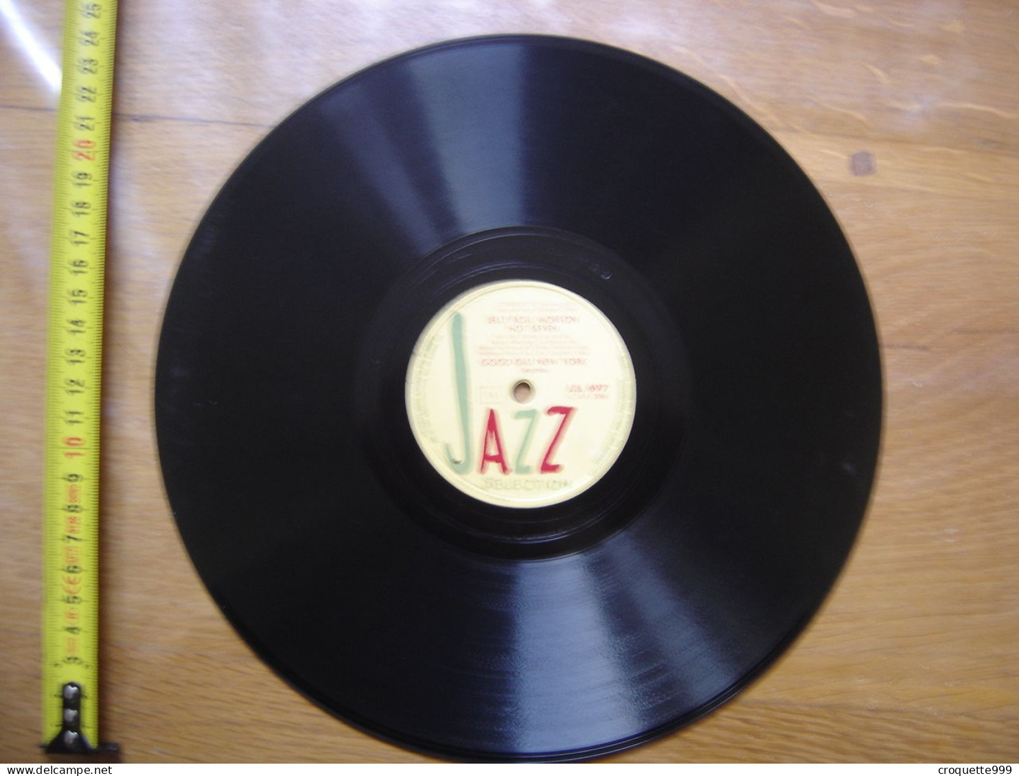 Disque 78 Tours 25 Cm FERD JELLY ROLL MORTON RED HOT SEVEN J.S 697 Jazz Selection - 78 G - Dischi Per Fonografi