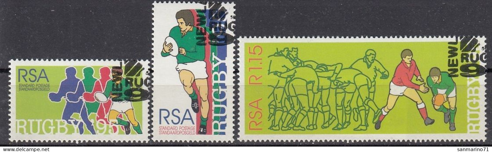 SOUTH AFRICA 956-958,used,rugby - Usados