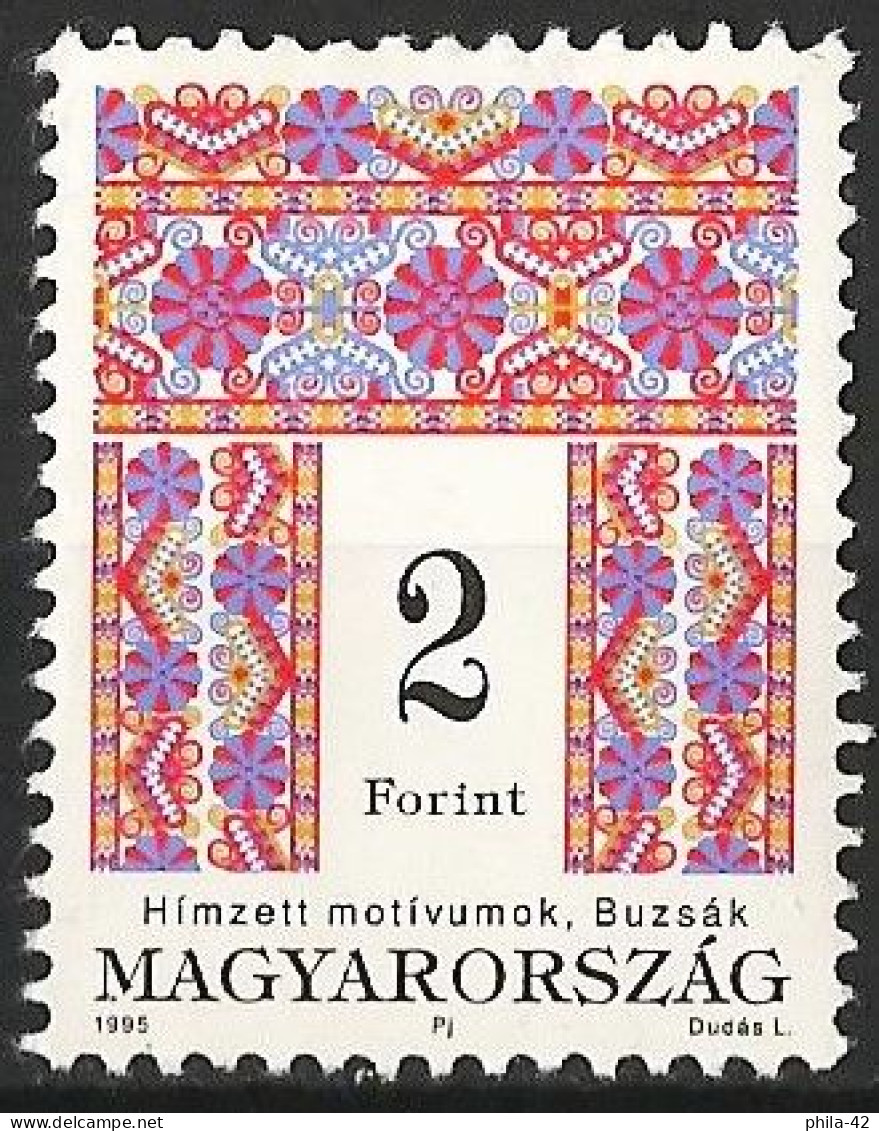 Hungary 1995 - Mi 4333 - YT 3496 ( Folk Motives ) MNG - Neufs
