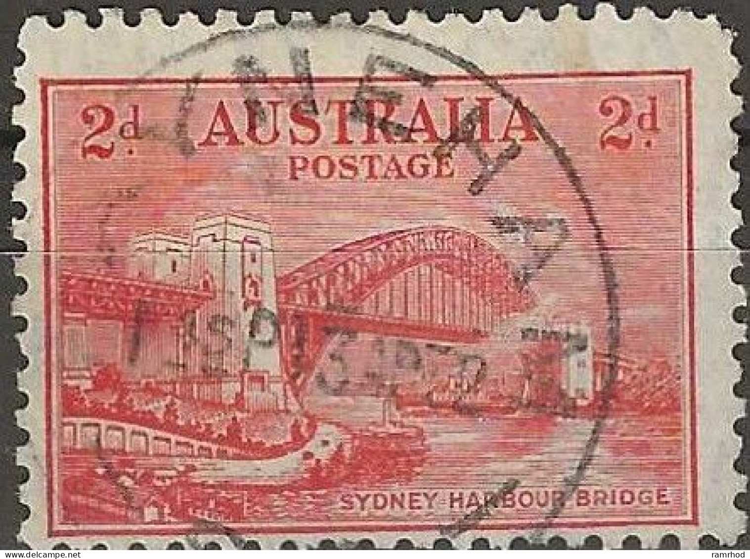 AUSTRALIA 1932 Opening Of Sydney Harbour Bridge - 2d Sydney Harbour Bridge FU - Usados