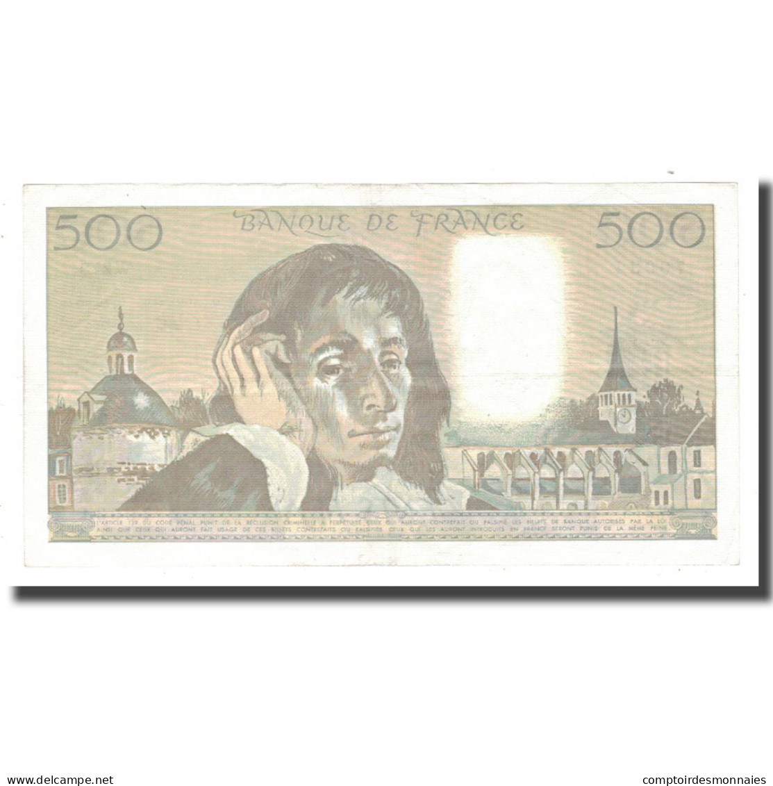 France, 500 Francs, Pascal, 1988, 1988-05-05, TTB+, Fayette:71.39, KM:156g - 500 F 1968-1993 ''Pascal''