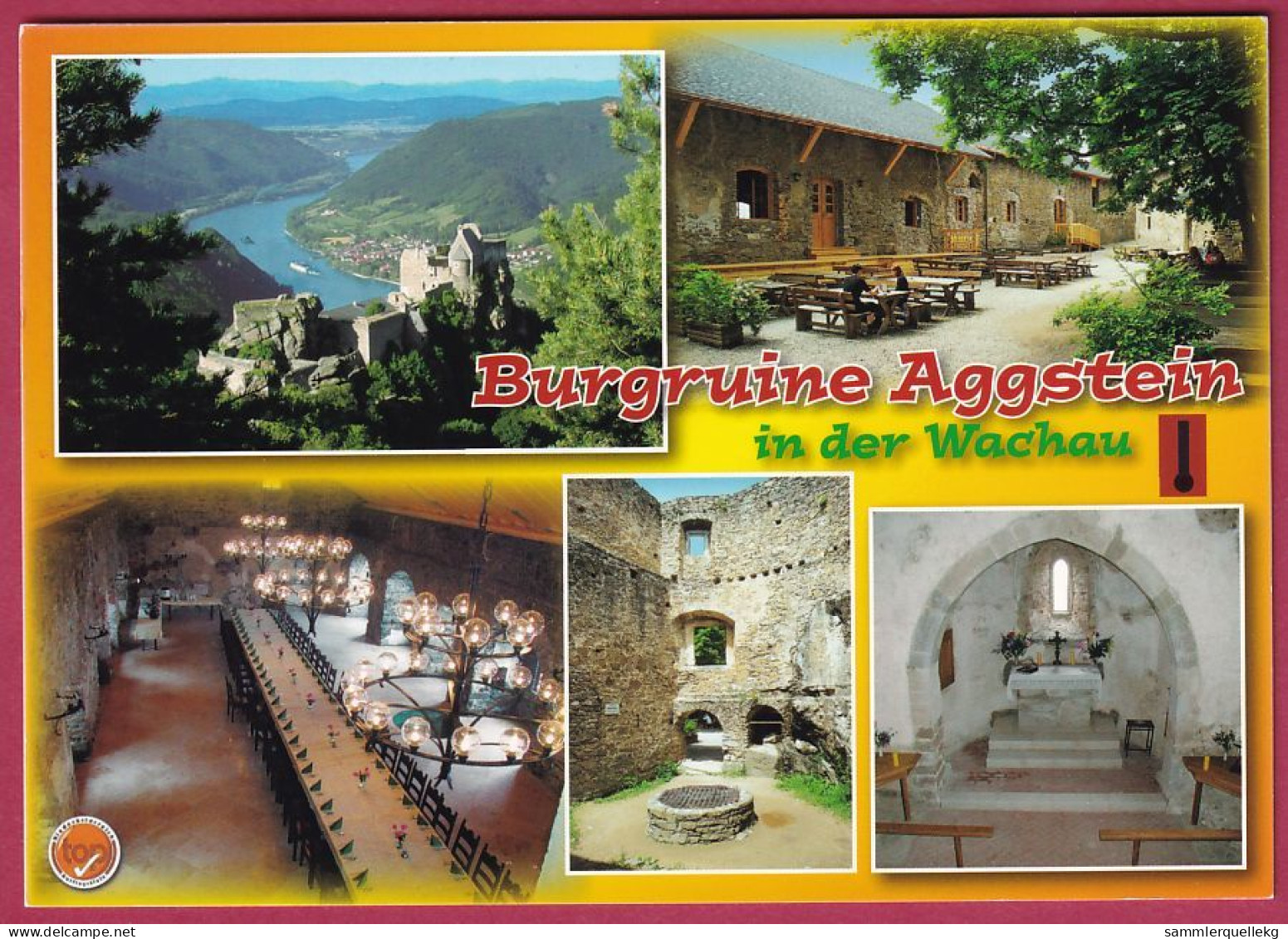 AK: Burgruine Aggstein, Ungelaufen (Nr. 4828) - Wachau