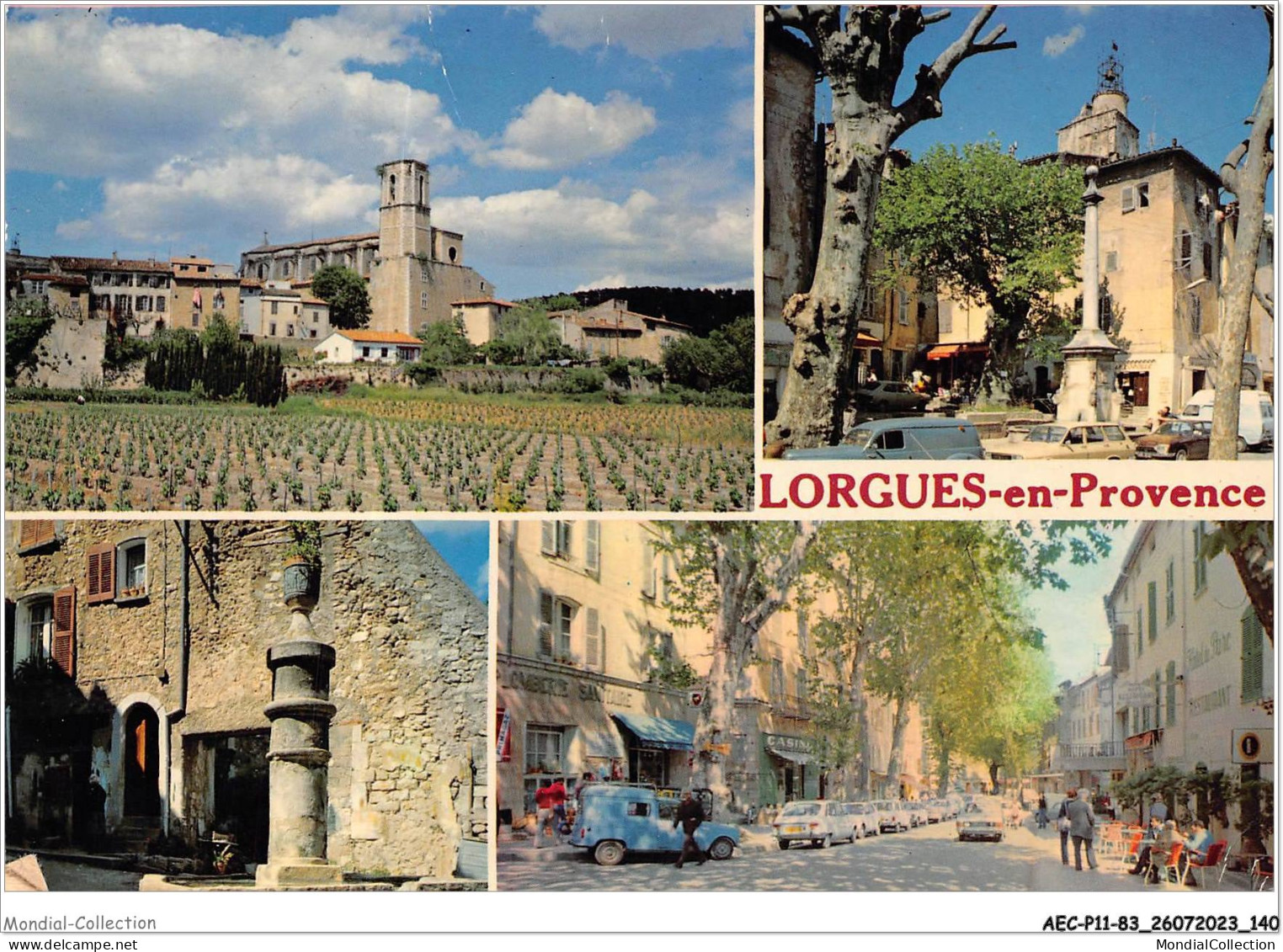 AECP11-83-0907- LORGUES-EN-PROVENCE - Vues Sur Le Village  - Lorgues