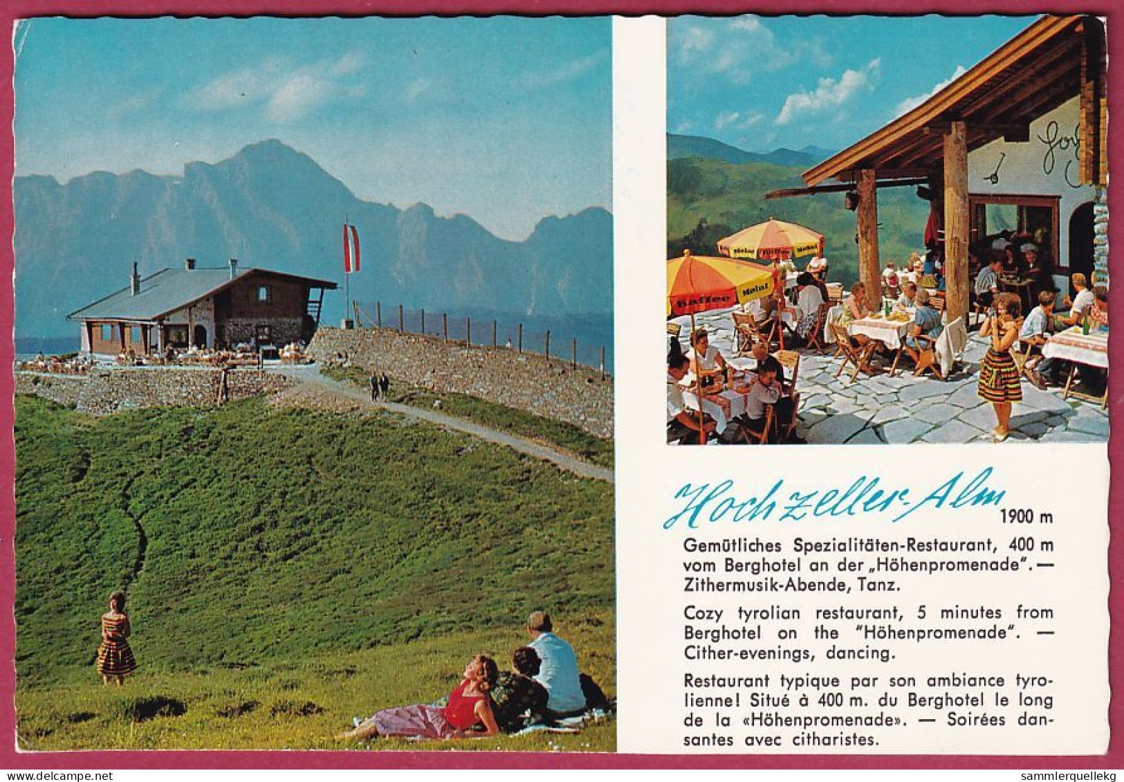 AK: Zell Am See, Hochzeller Alm-Restaurant, Ungelaufen (Nr. 4831) - Zell Am See