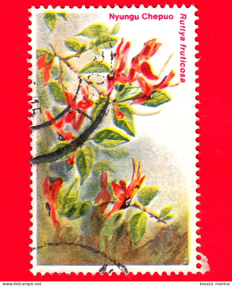 KENIA - Usato - 1983 - Fiori - Ruttya Fruticosa - 5 Sh - Kenya (1963-...)