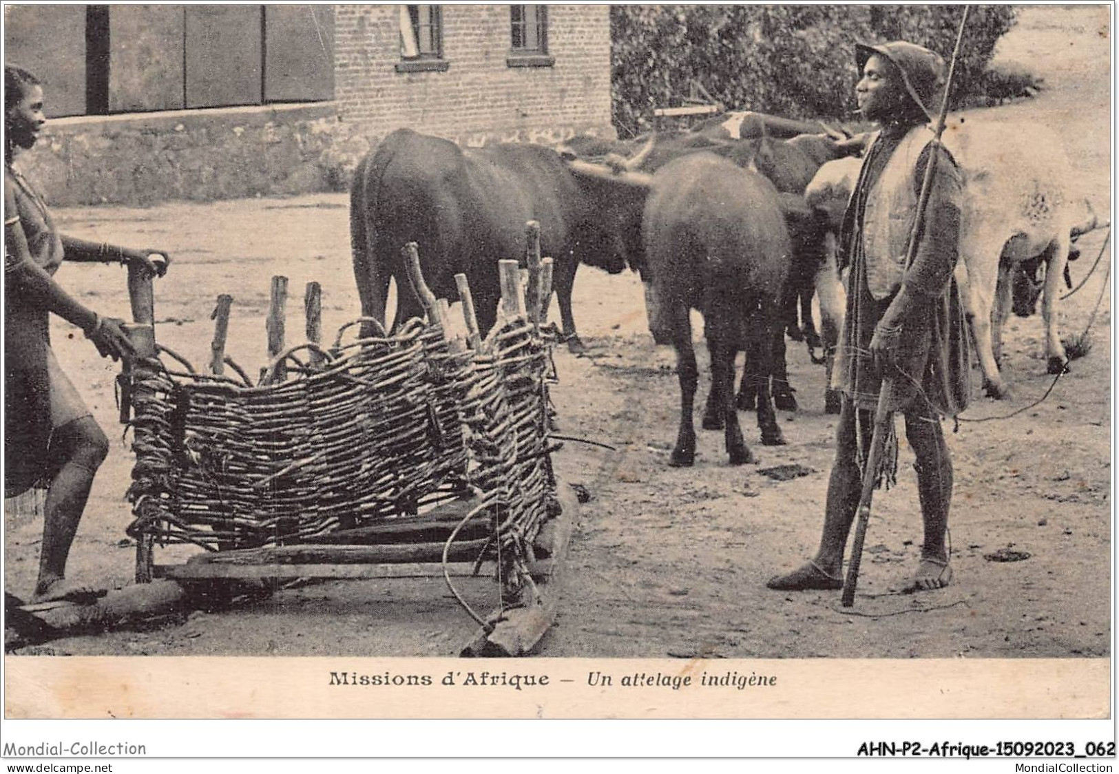 AHNP2-0159 - AFRIQUE - SOUDAN - MISSION D'AFRIQUE - Un Attelage Indigène  - Collections & Lots