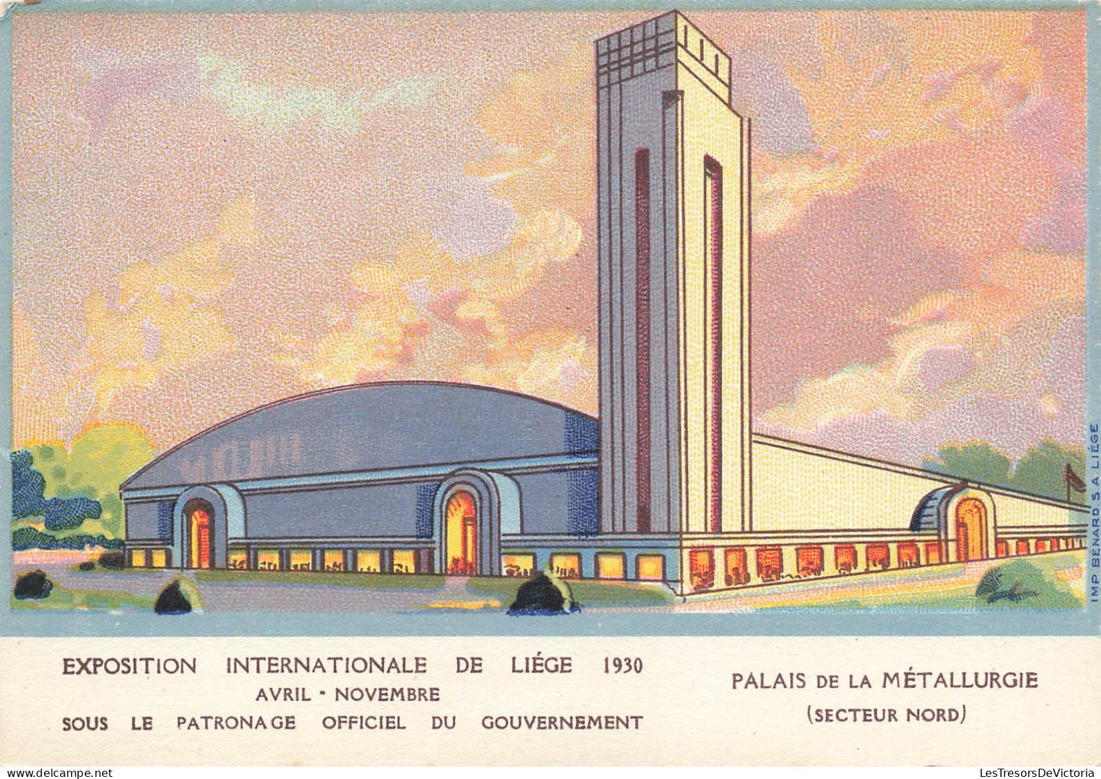 BELGIQUE - Exposition Internationale De Liège 1930 - Palais De La Métallurgie - Carte Postale Ancienne - Liège