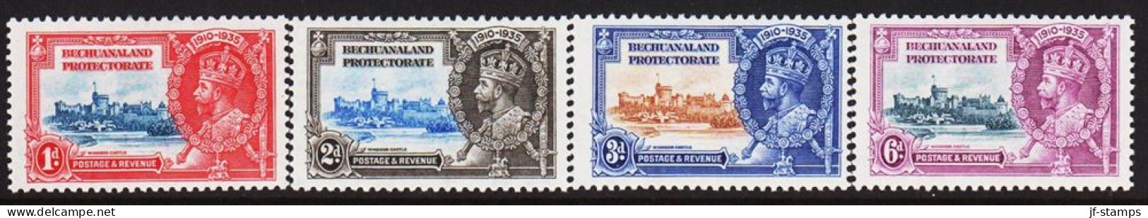 1935. BECHUANALAND PROTECTORATE. Georg V. Jubilee Set  Complete Set Very Lightly Hinged.  (MICHEL 94-97) - JF542500 - 1885-1964 Bechuanaland Protectorate