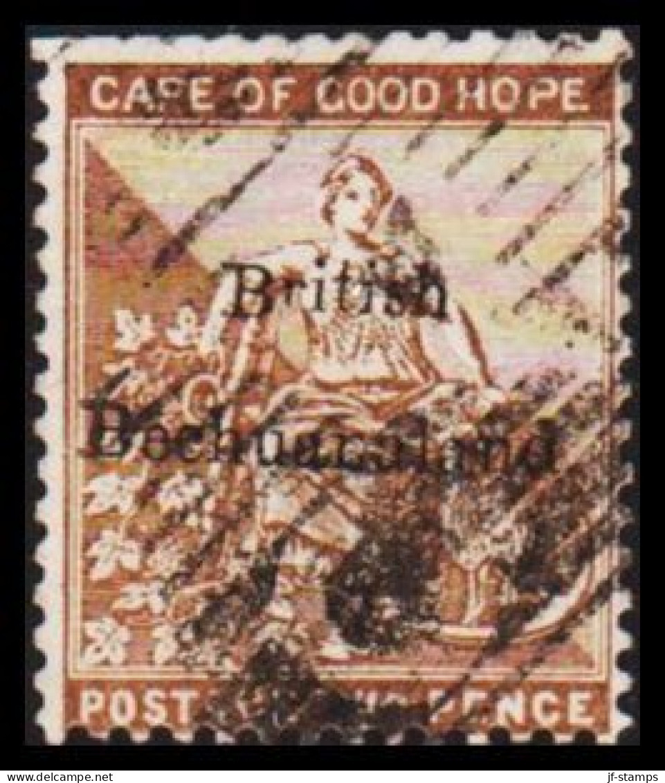 1885. BECHUANALAND. British Bechuanaland Overprint On TWO PENCE CAPE OG GOOD HOPE. Trimmed Perf... (MICHEL 4) - JF542510 - 1885-1964 Protectoraat Van Bechuanaland