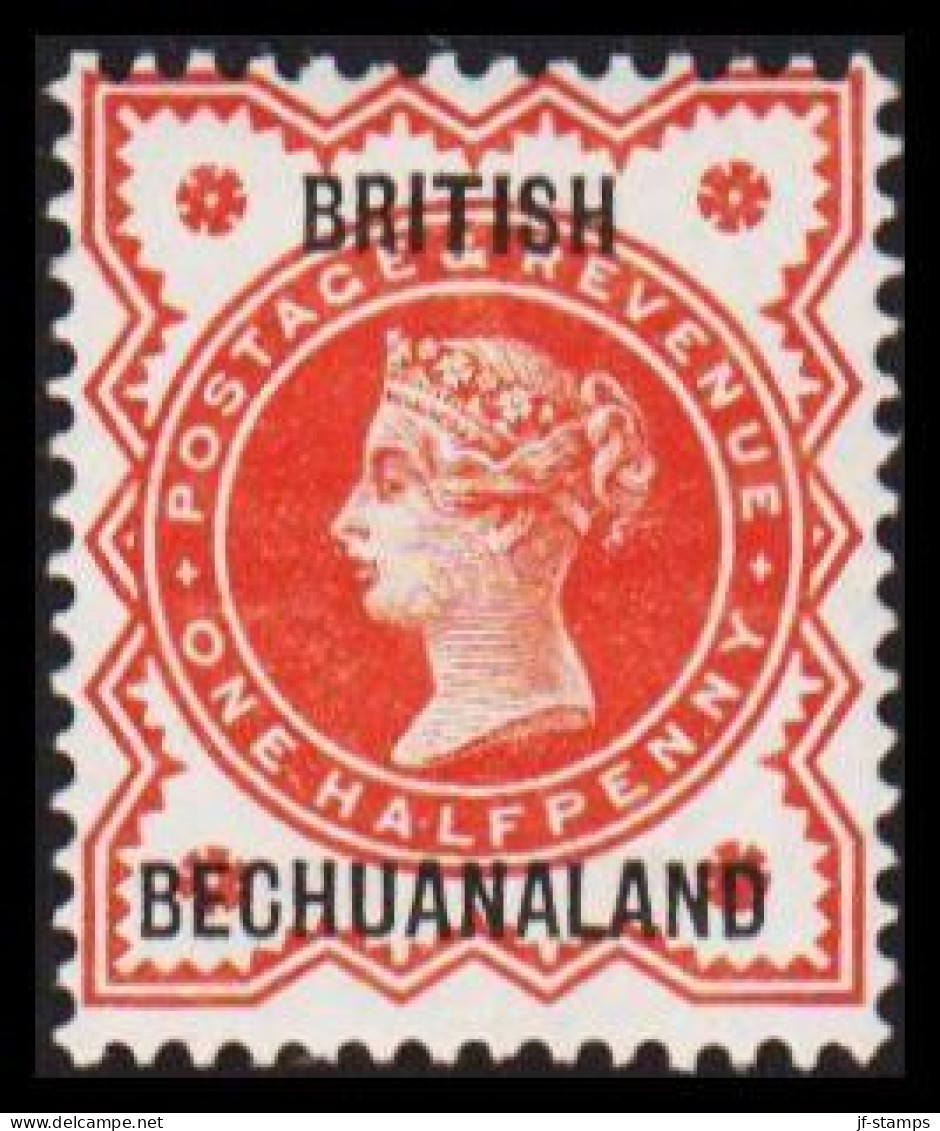1887. BECHUANALAND. BRITISH BECHUANALAND Overprint On ONE HALF PENNY Victoria. Hinged.  (MICHEL 9) - JF542511 - 1885-1964 Herrschaft Von Bechuanaland