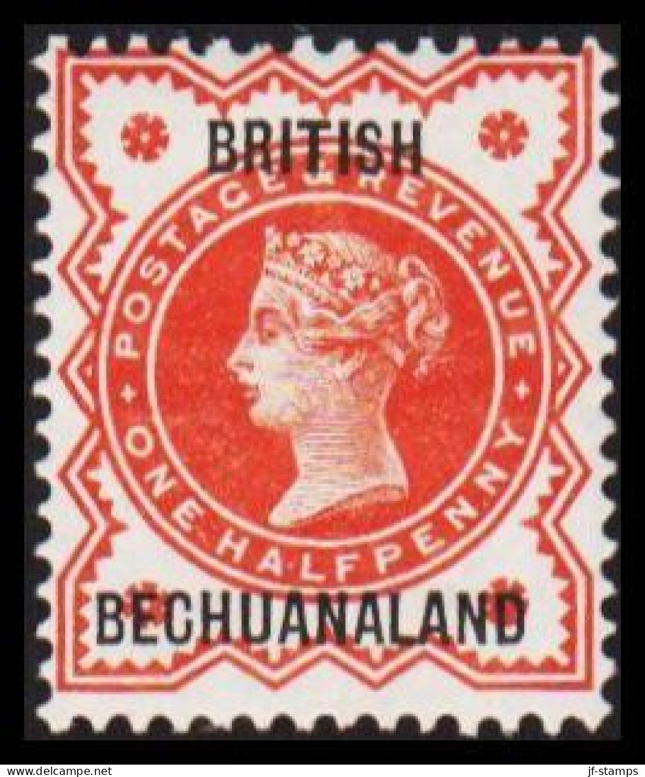 1887. BECHUANALAND. BRITISH BECHUANALAND Overprint On ONE HALF PENNY Victoria. Hinged.  (MICHEL 9) - JF542511 - 1885-1964 Protectorat Du Bechuanaland