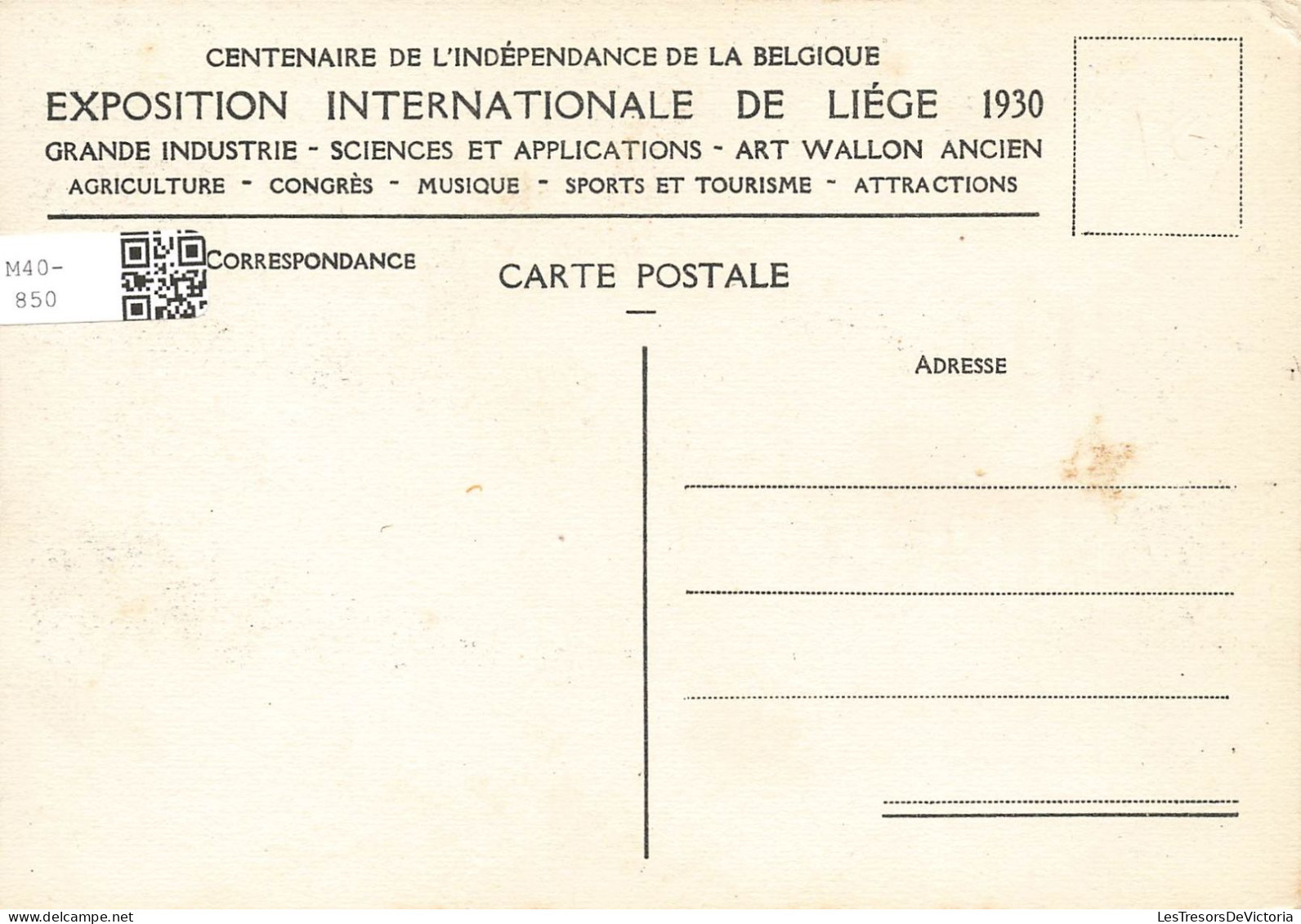 BELGIQUE - Exposition Internationale De Liège 1930 - Entrée Principale Pont De Coronmeuse - Carte Postale Ancienne - Liege