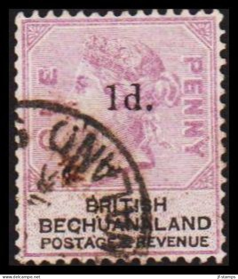 1888. BECHUANALAND. POSTAGE & REVENUE __1 D. Overprint On ONE PENNY __ Victoria.  (MICHEL 22) - JF542515 - 1885-1964 Herrschaft Von Bechuanaland