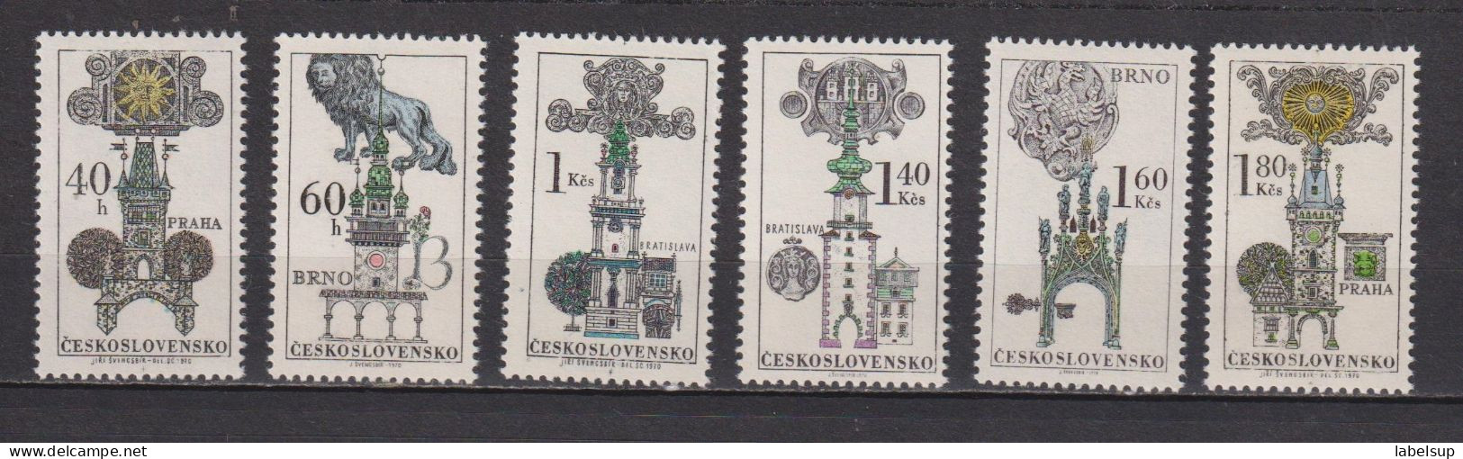 Timbres Neufs** De Tchecoslovaquie De 1970 YT 1796 à 1801 MI 1952 à 1957 MNH - Ungebraucht