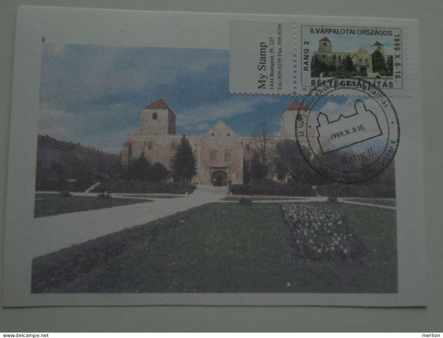 D201093    Hungary  Sopron  - Special Postmark -  Várpalota  1999   Országos Bélyegkiállítás  -Stamp Exhibition - Postmark Collection