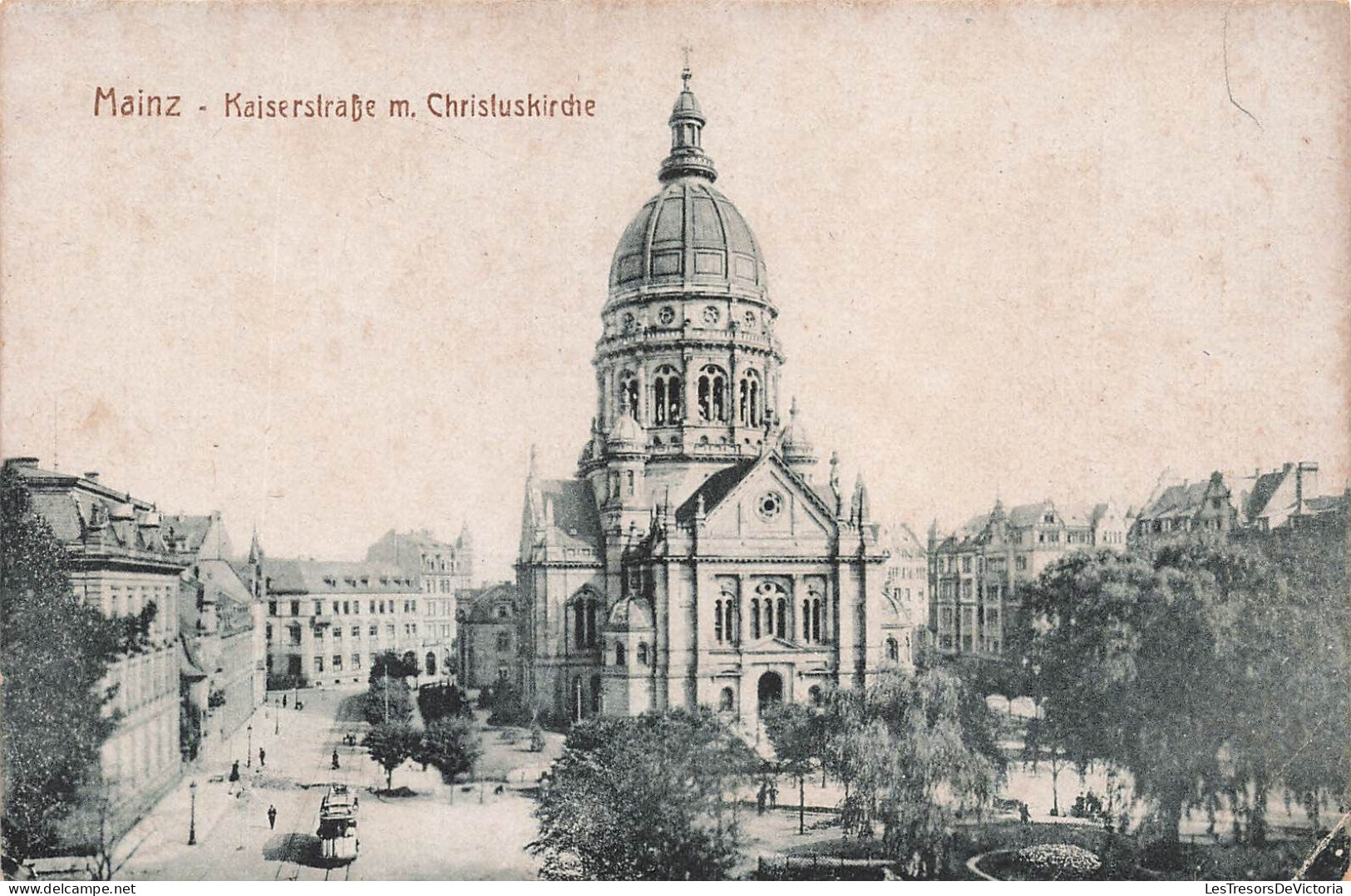 ALLEMAGNE - Mainz - KaiserstraBe M. Chrisluskirche - Carte Postale Ancienne - Mainz