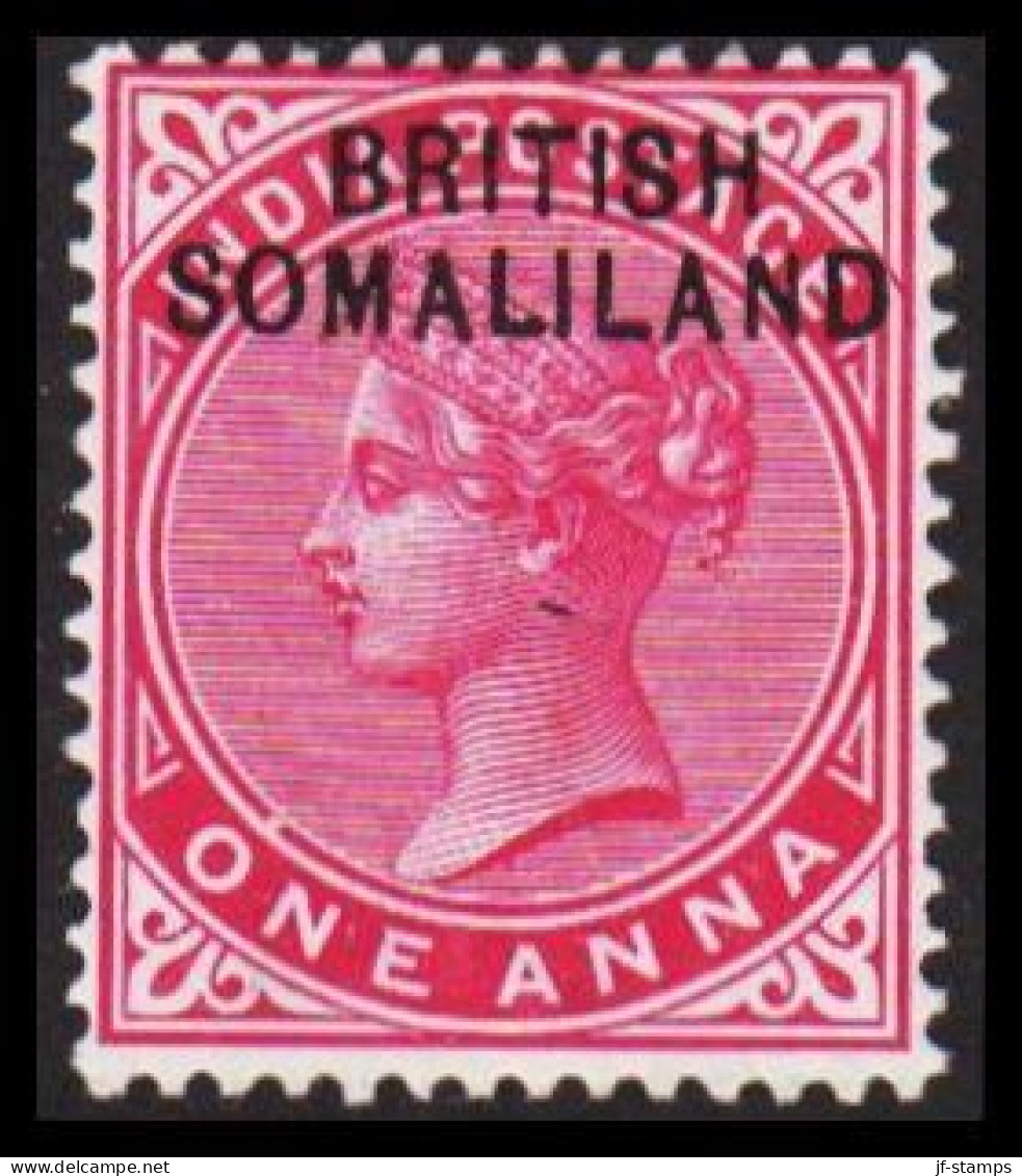 1903. BRITISH SOMALILAND. Overprint On ONE  ANNA VICTORIA INDIA POSTAGE. Hinged.  (Michel 2) - JF542541 - Somaliland (Protectorat ...-1959)