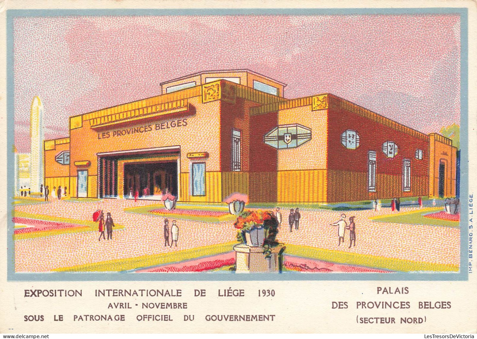 BELGIQUE - Exposition Internationale De Liège 1930 - Palais Des Provinces Belges (Secteur Nord) - Carte Postale Ancienne - Liège