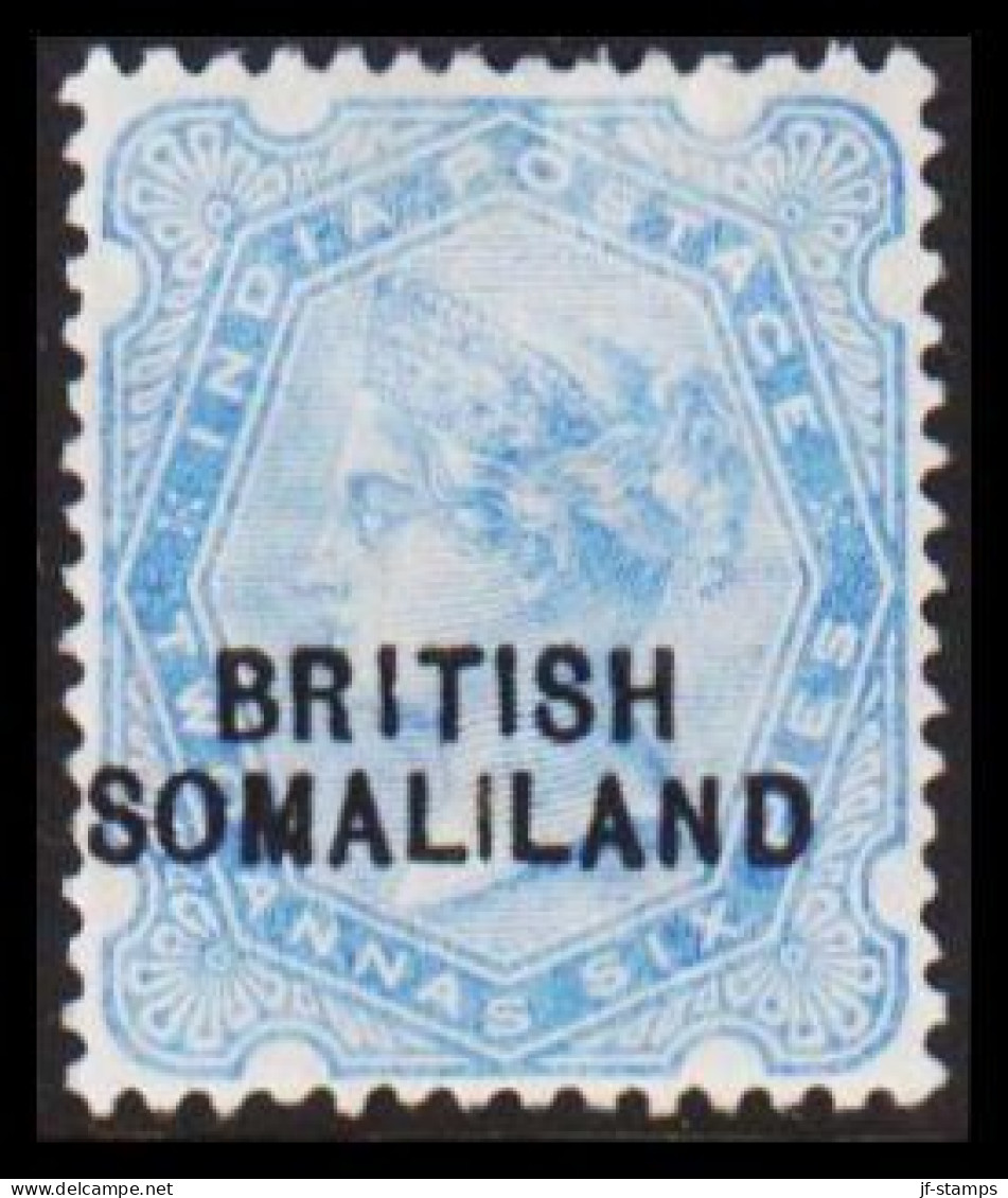 1903. BRITISH SOMALILAND. Overprint On TWO ANNAS & SIX PIES VICTORIA INDIA POSTAGE. Hinged.  (Michel 4) - JF542543 - Somalilandia (Protectorado ...-1959)