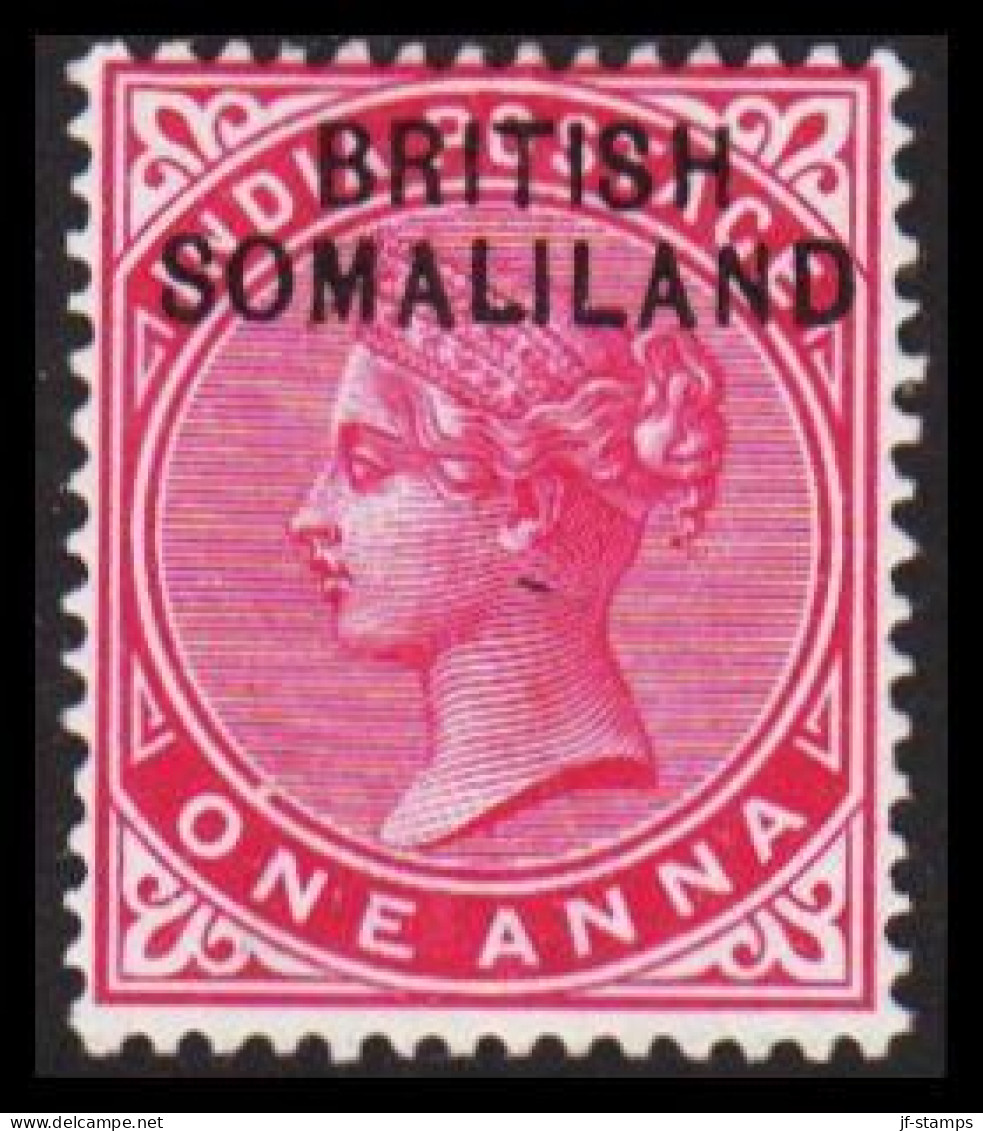 1903. BRITISH SOMALILAND. Overprint On Edward VII. ONE ANNA INDIA POSTAGE. Hinged. (Michel 15) - JF542551 - Somaliland (Protectorat ...-1959)