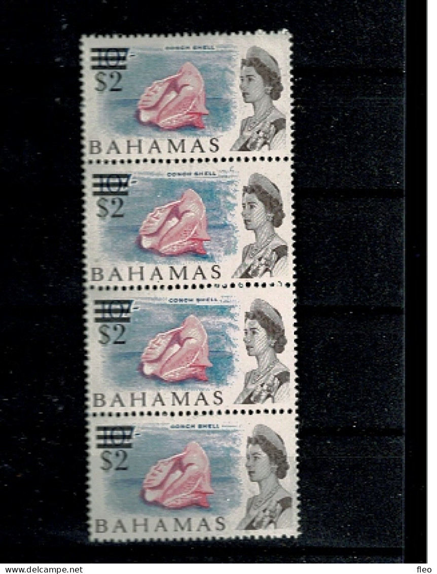 1966  Decimal Currency Overprints - $2 On 10/- Conch Shell 4 X MNH** - 1963-1973 Autonomia Interna