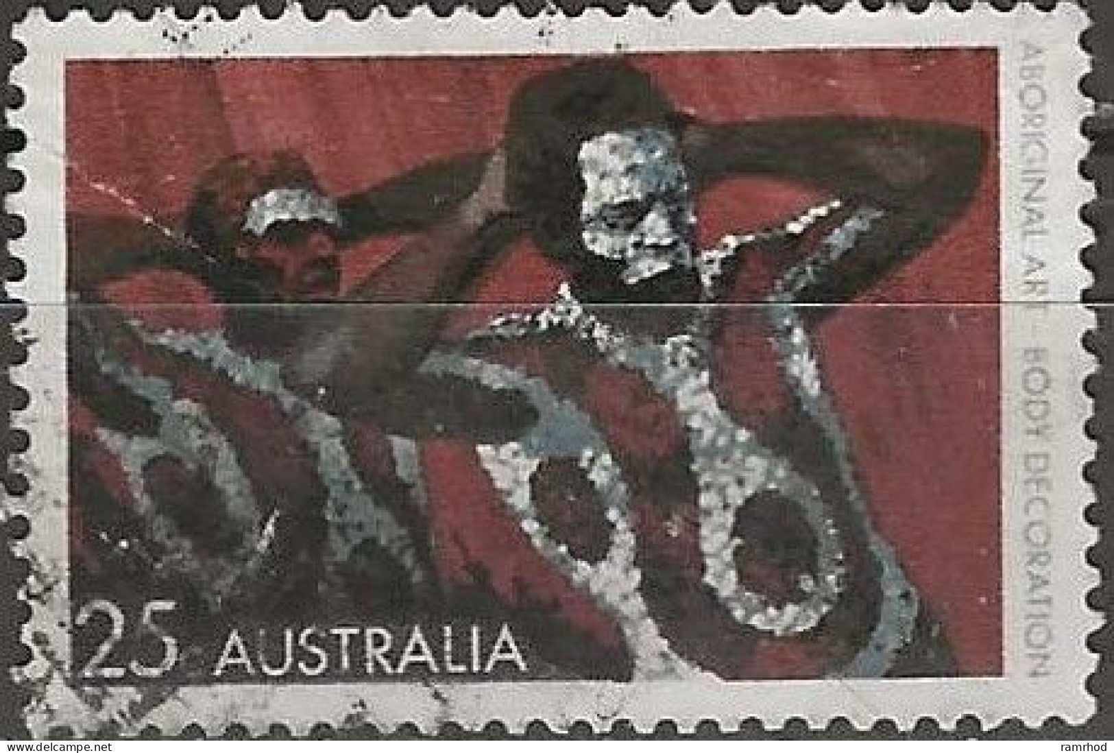 AUSTRALIA 1971 Aboriginal Art - 25c. - Body Decoration FU - Used Stamps
