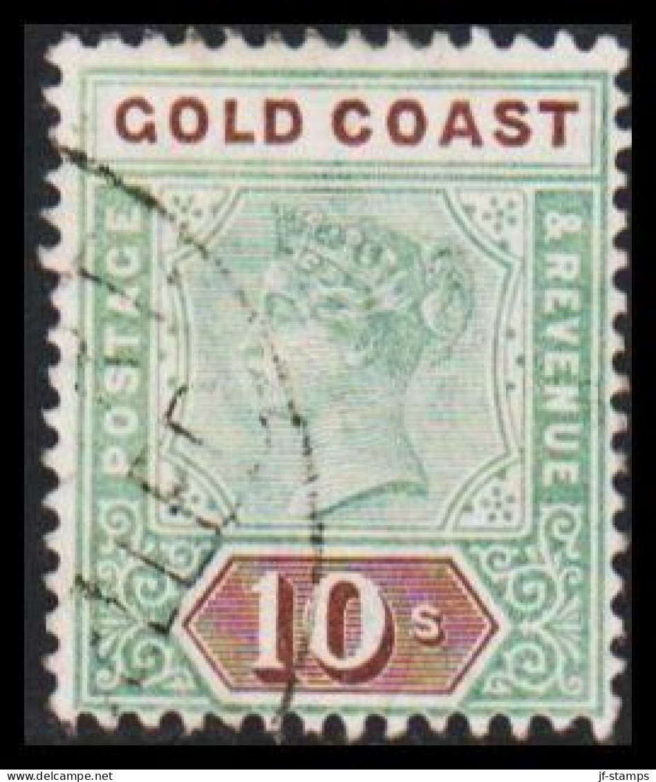 1898-1902. GOLD COAST. Victoria. 10 S Beautiful Stamp. (MICHEL 31) - JF542675 - Gold Coast (...-1957)