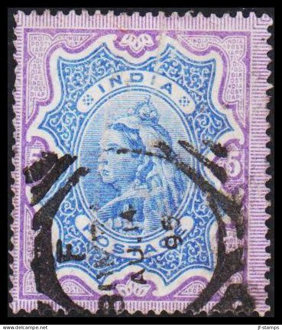 1895. INDIA. Victoria 5 R. Fold. - JF542697 - 1858-79 Kolonie Van De Kroon