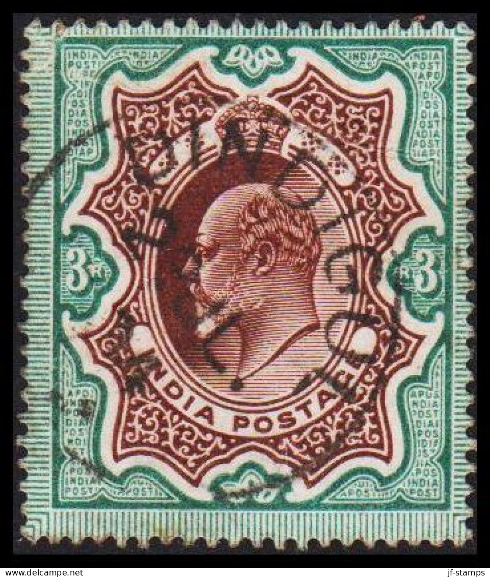 1903-1904. INDIA. Edward VII. 3 R. Beautifully Cancelled UTNDIGUL 29 JL 04 - JF542698 - 1902-11 King Edward VII