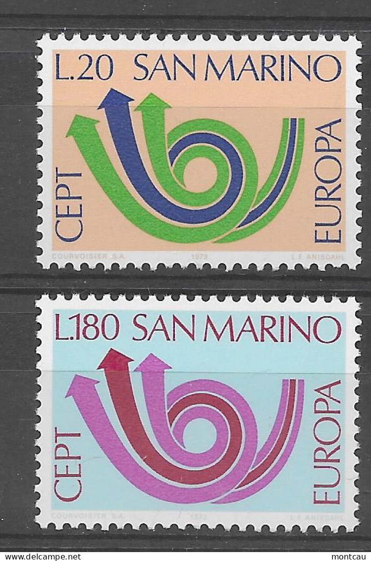 San Marino 1973.  Europa Mi 1030-31  (**) - 1973