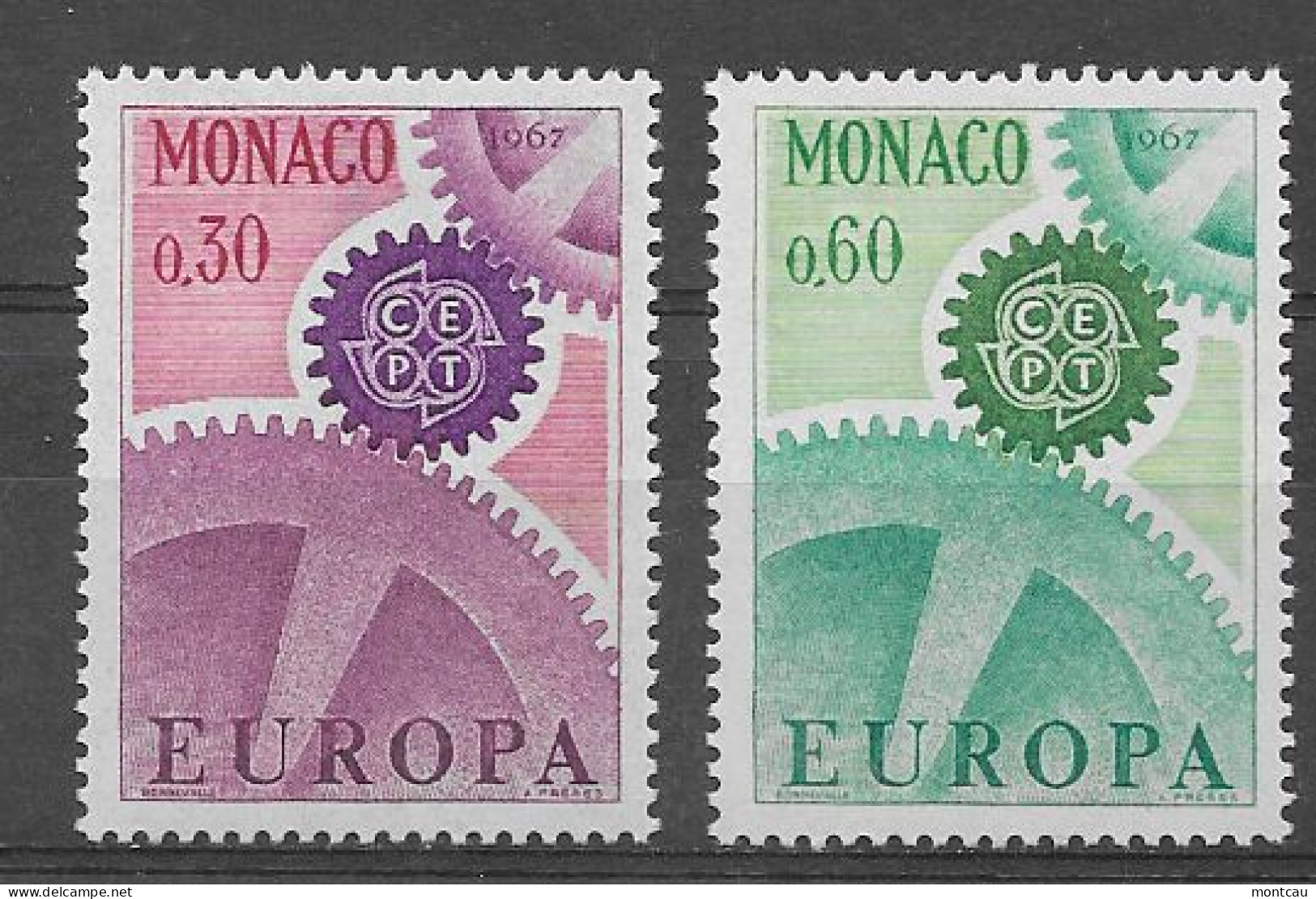 Monaco 1967.  Europa Mi 870-71  (**) - 1967