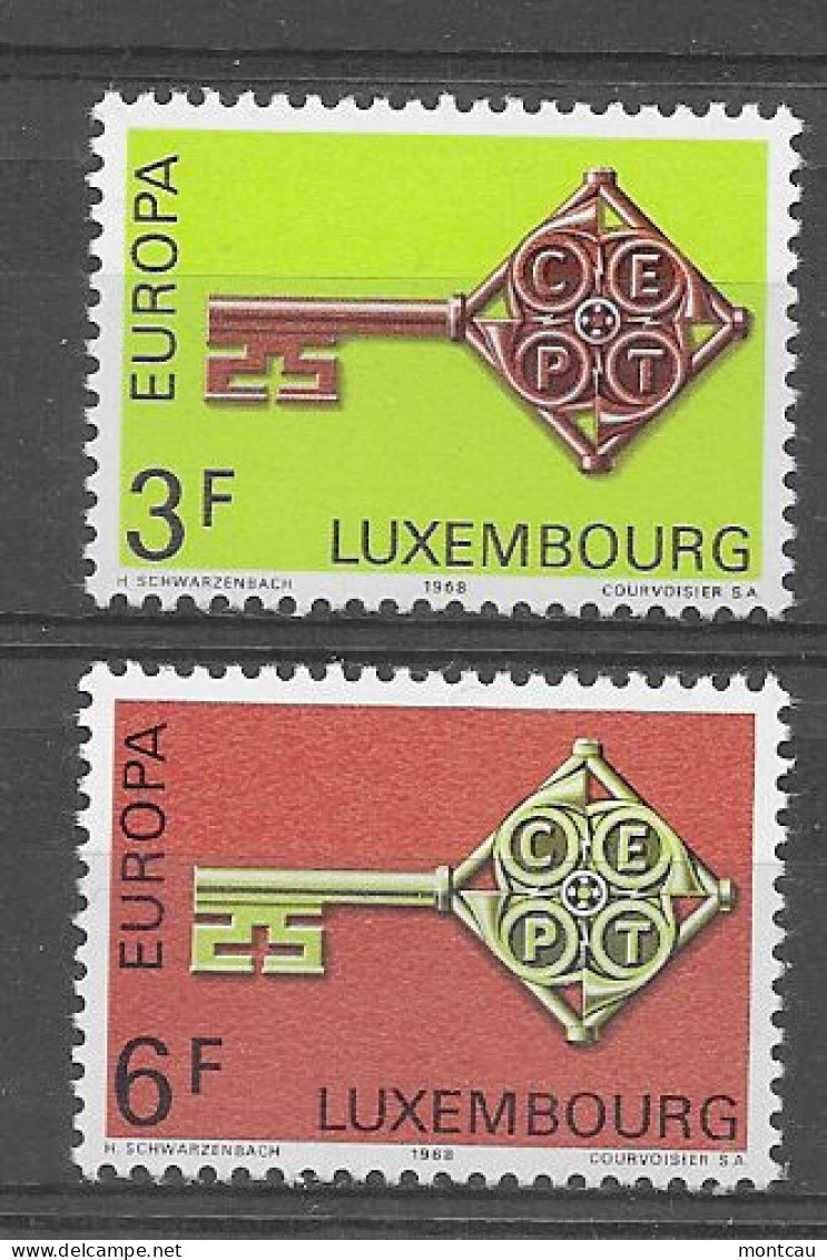 Luxembourg 1968.  Europa Mi 771-72  (**) - 1968