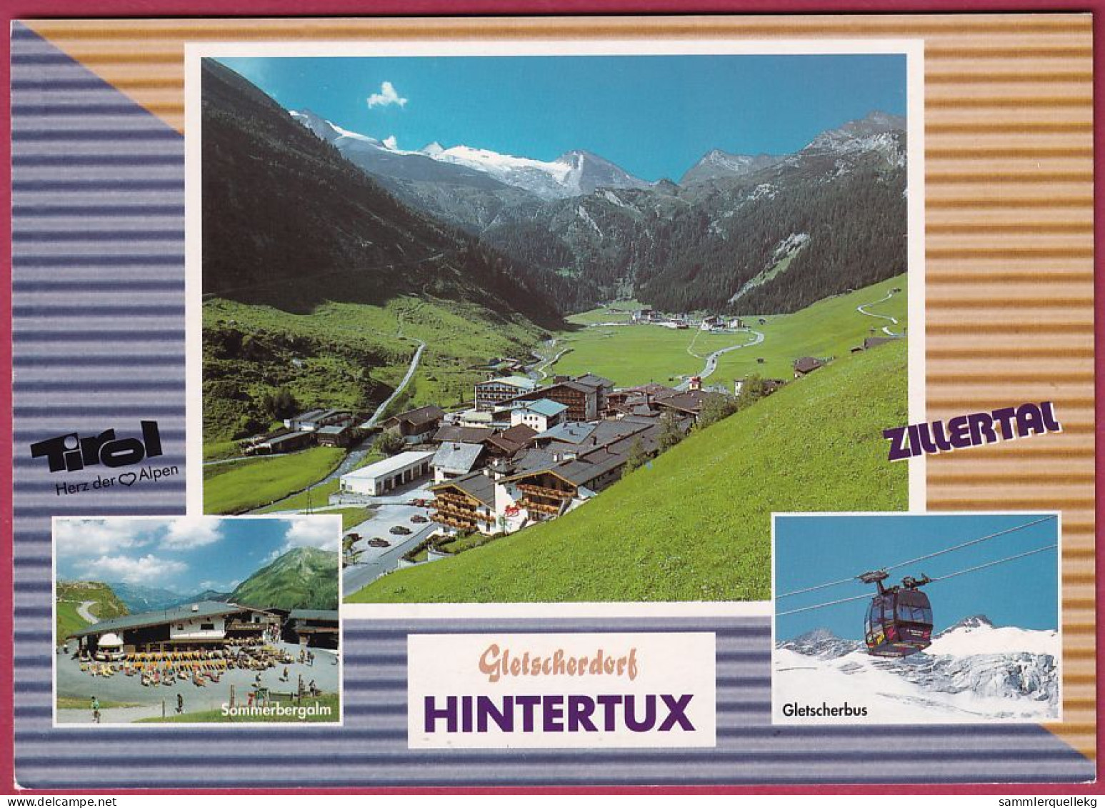AK: Gletscherdorf Hintertux, Ungelaufen (Nr. 4834) - Zillertal