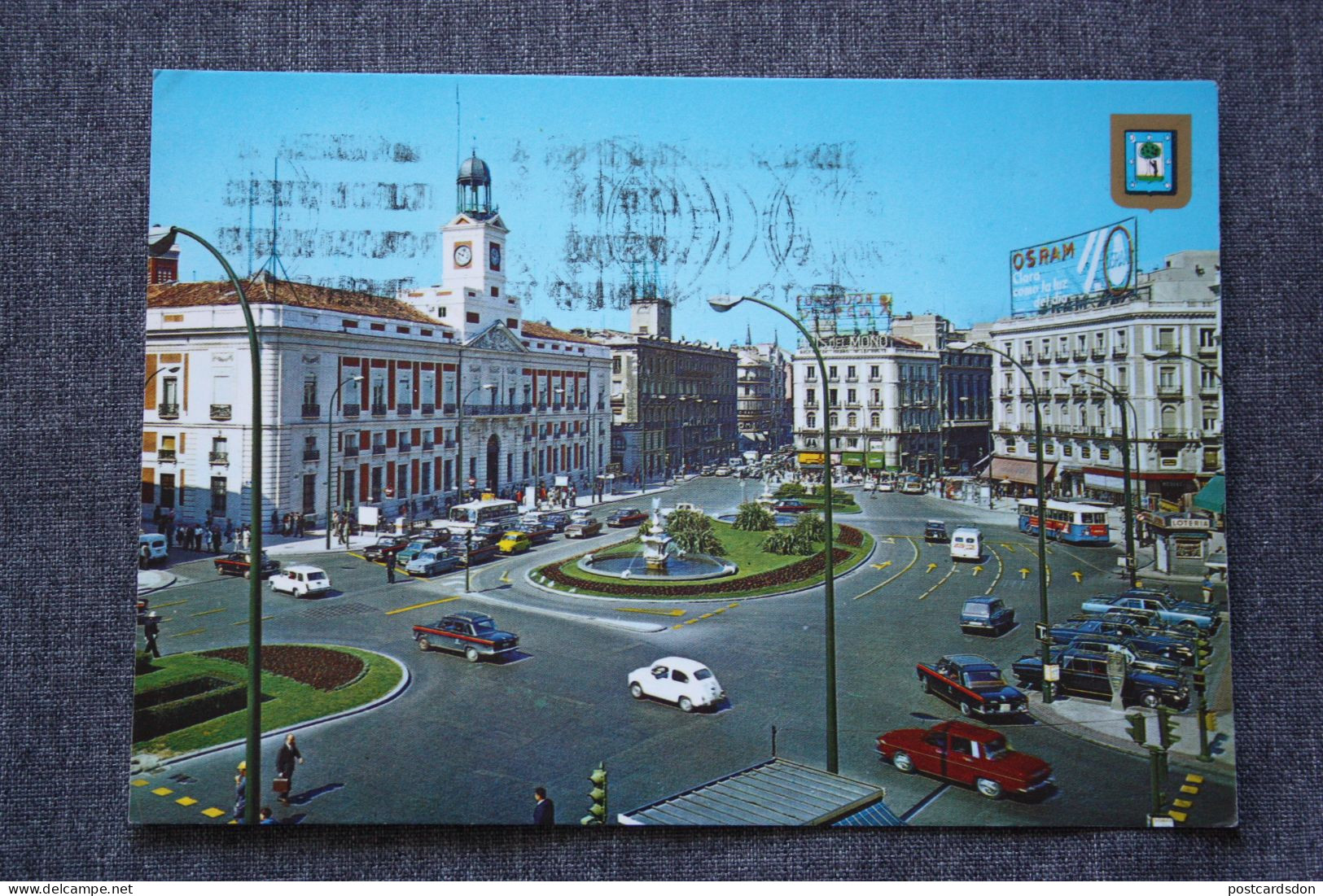 Madrid.   Puerta Del Sol (WITH Taxi CAR Seat 1500) - Taxis & Fiacres