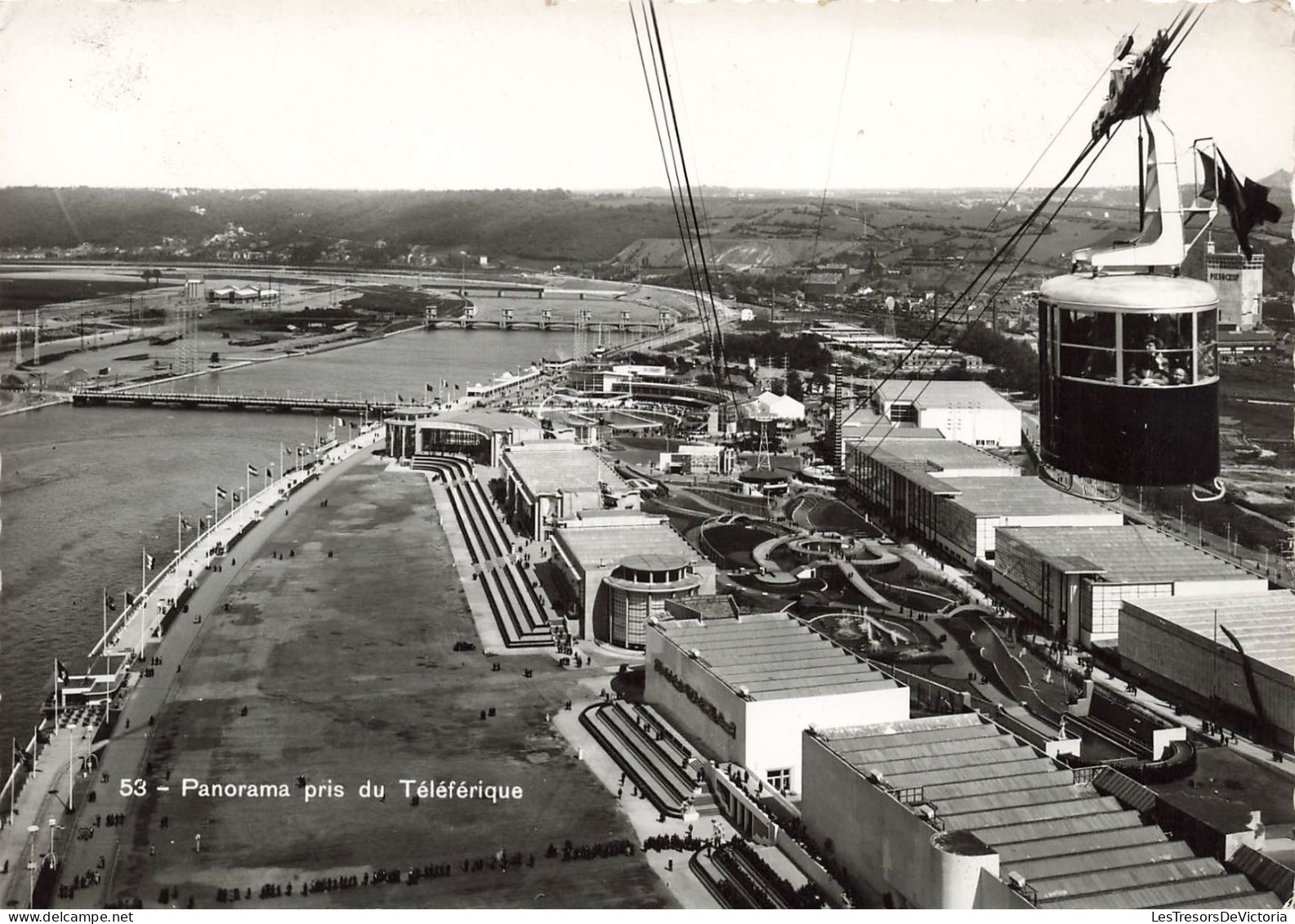 BELGIQUE - Panorama Pris Du Téléférique - Architecte En Chef M Ivon Falise Adjoint M Kondracki - Carte Postale Ancienne - Liege