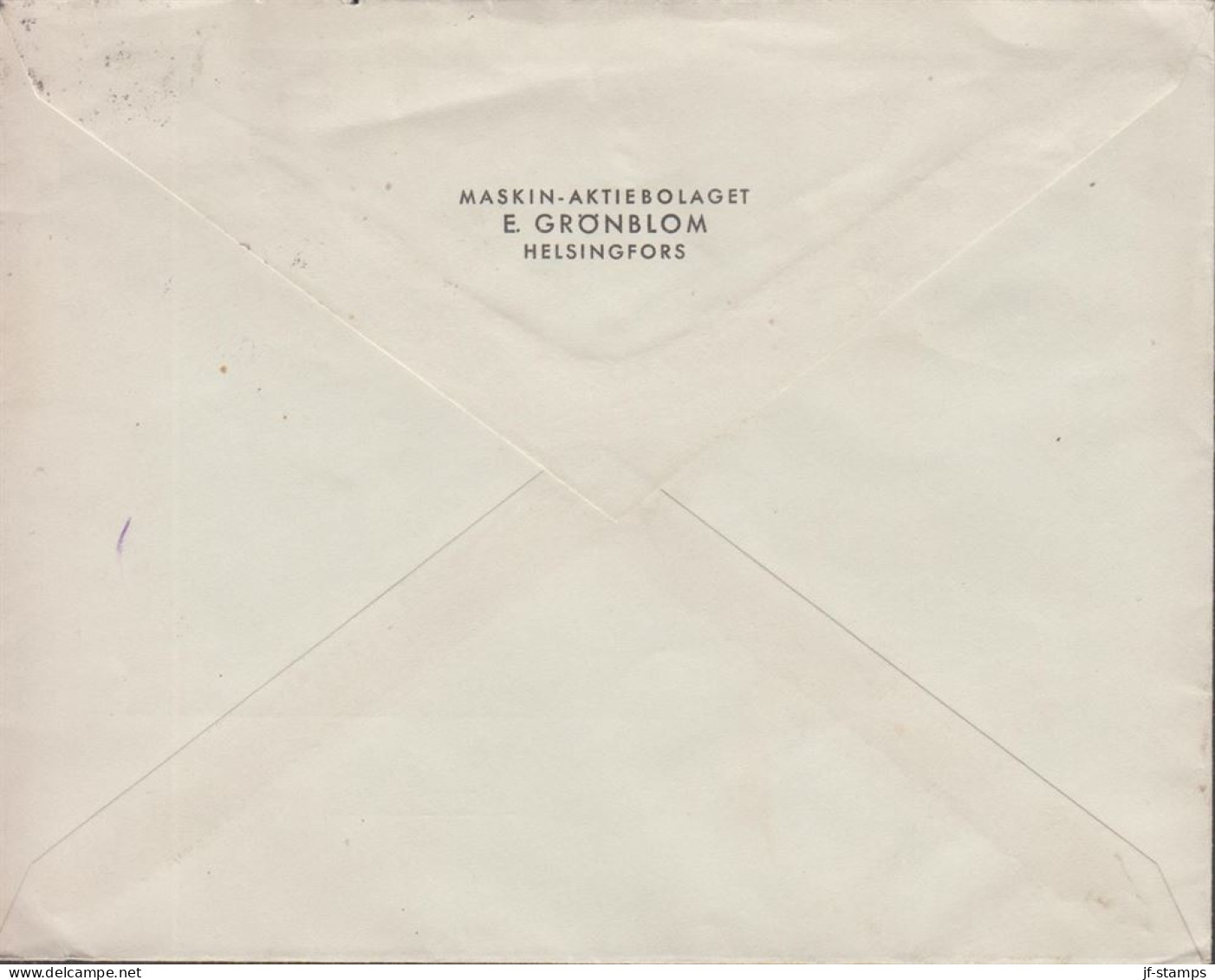 1940. FINLAND. Very Early Censored Cover To Storebro Sverige Par Avion Cancelled With Private Machine Canc... - JF542801 - Briefe U. Dokumente