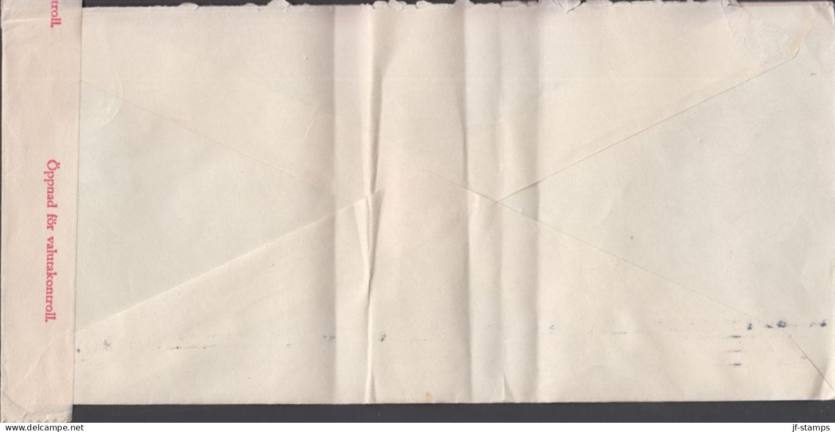 1945. FINLAND. Very Late Censored Cover (folds) To Storebro Sverige Cancelled HELSINKI 7.9.45... (Michel 303) - JF542805 - Covers & Documents