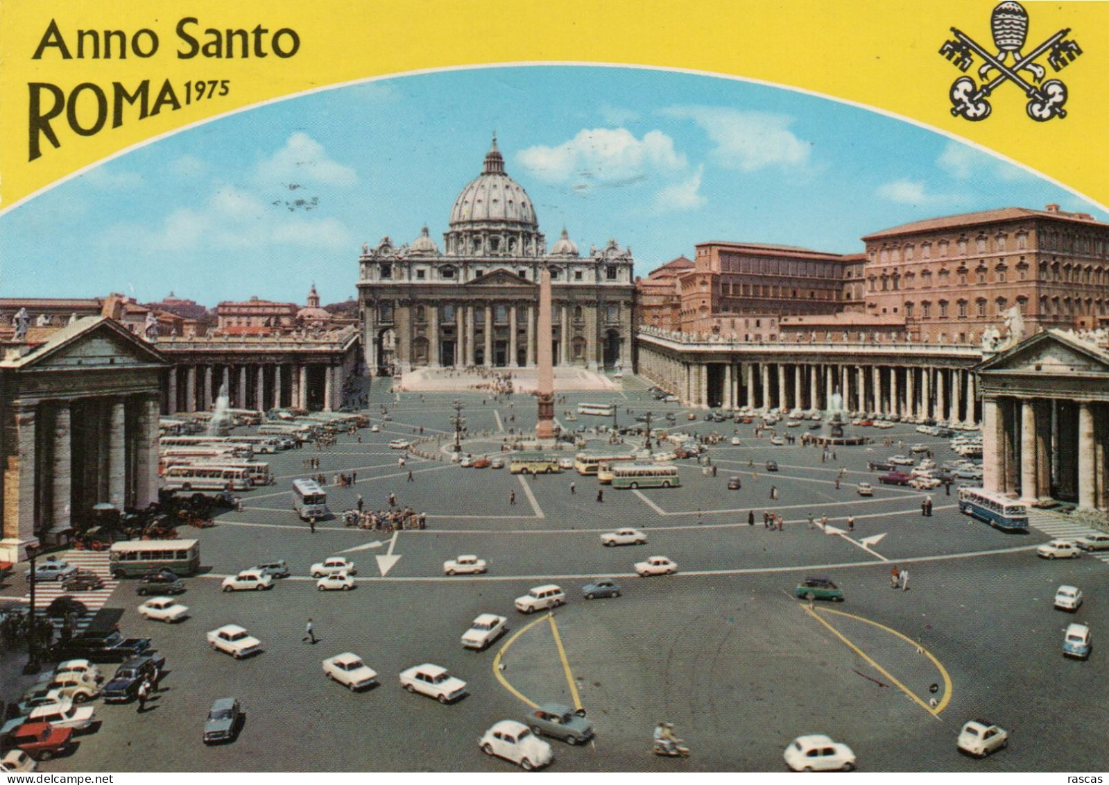 CPM - MR - VATICAN - ROME - ROMA 1973 - ANNO SANTO - ANNEE SAINTE - PLACE ET BASILIQUE SAINT PIERRE - Vatikanstadt