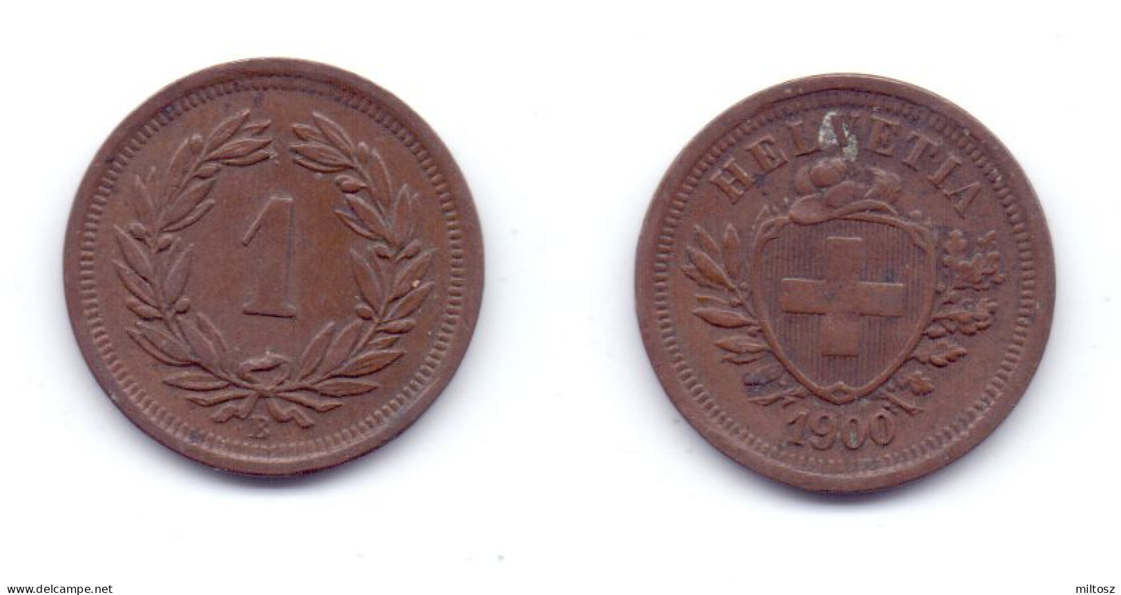 Switzerland 1 Rappen 1900 - 1 Centime / Rappen