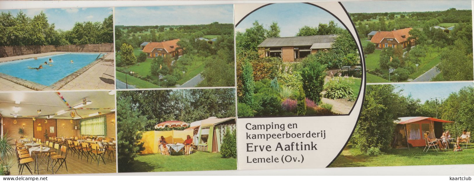 Camping En Kampeerboerderij 'Erve Aaftink', Lemele (Ov.) - (Nederland/Holland) - (Afm. 2x 15 Cm X 10.5 Cm) - Ommen