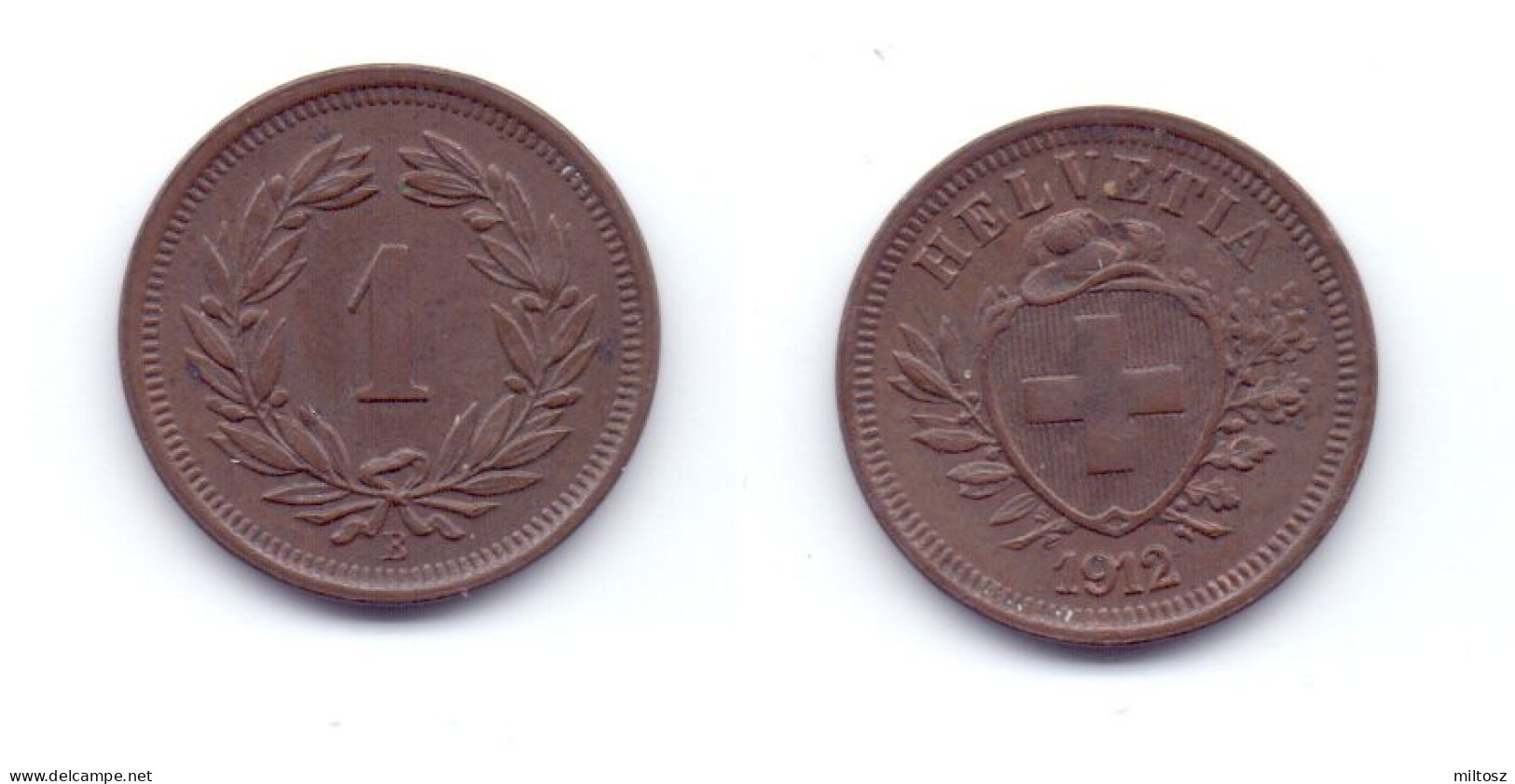 Switzerland 1 Rappen 1912 - 1 Rappen