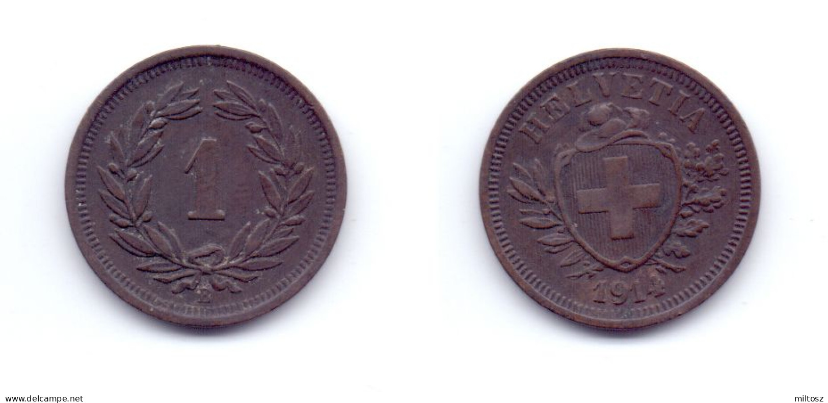 Switzerland 1 Rappen 1914 - 1 Centime / Rappen