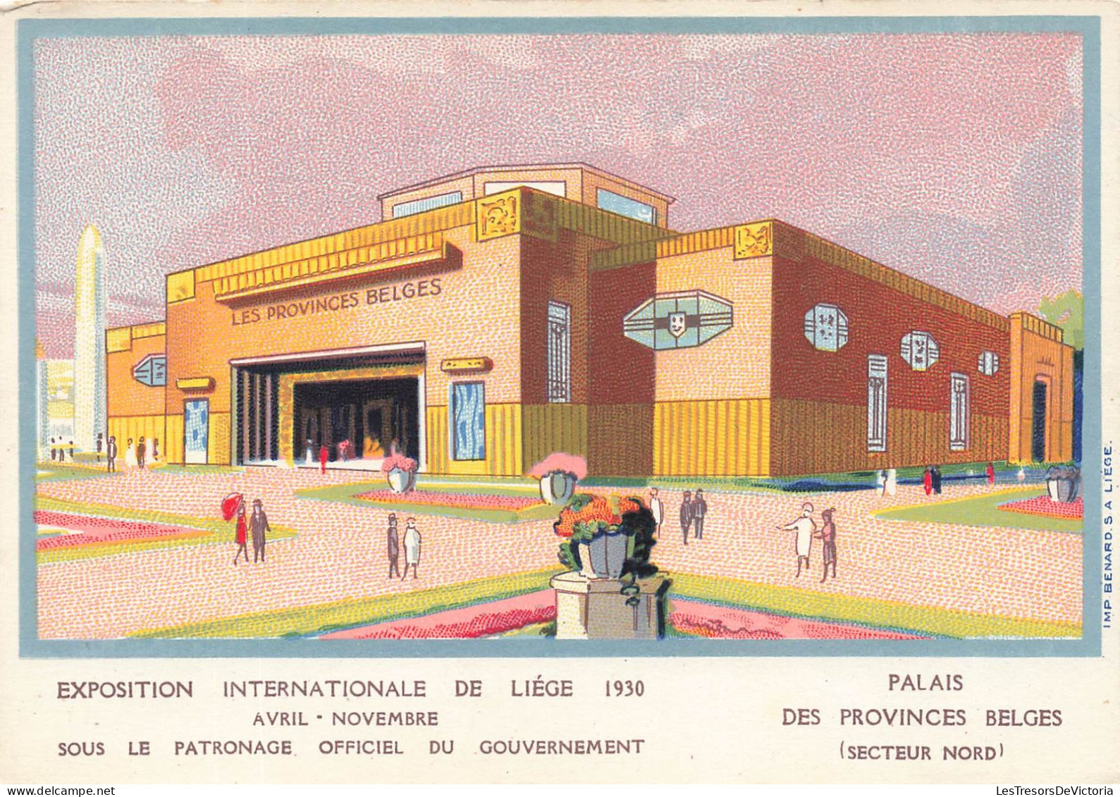 BELGIQUE - Exposition Internationale De Liège 1930 - Palais Des Provinces Belges (secteur Nord)-  Carte Postale Ancienne - Liège