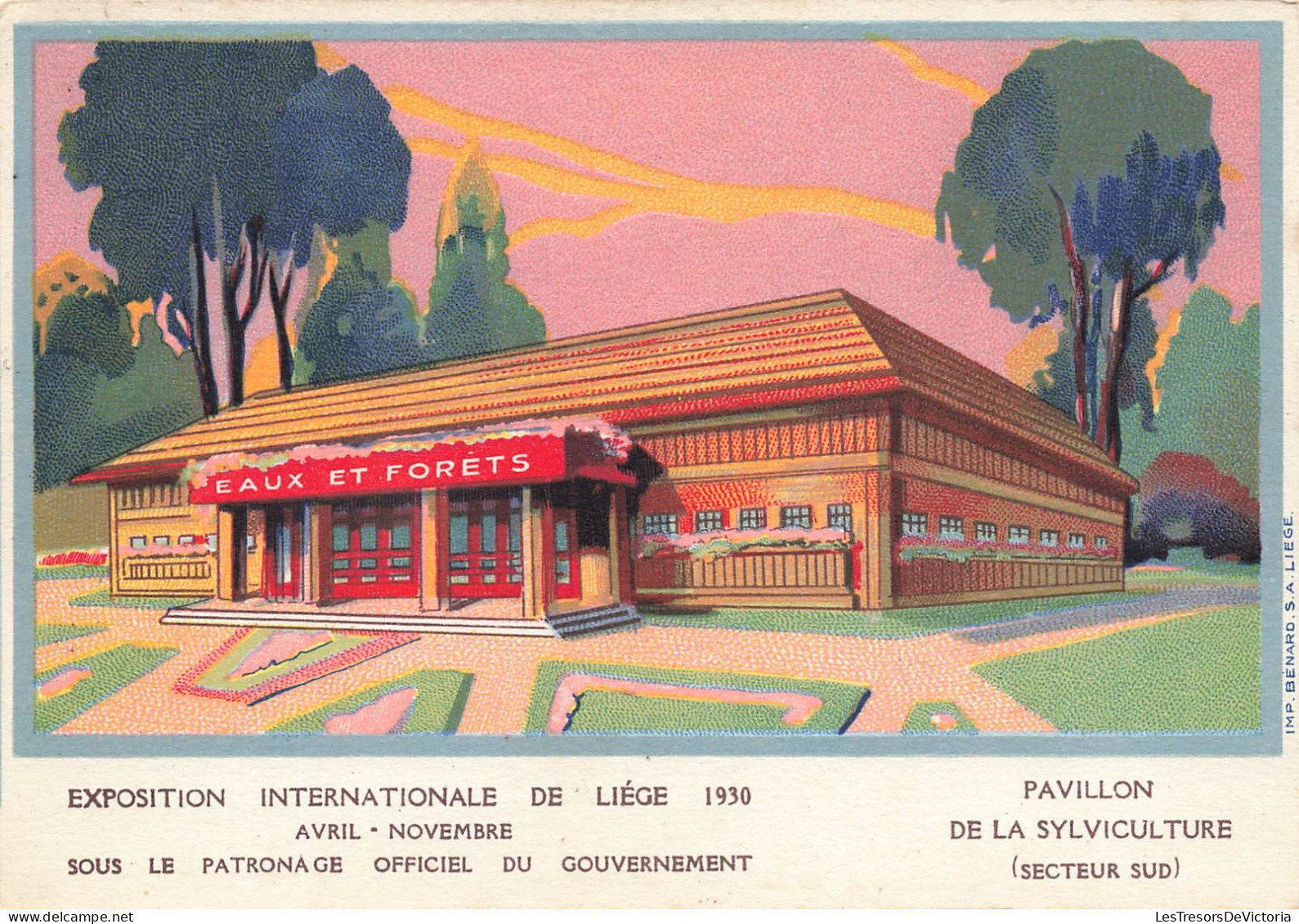 BELGIQUE - Exposition Internationale De Liège 1930 - Pavillon De La Sylviculture (secteur Sud) - Carte Postale Ancienne - Liege