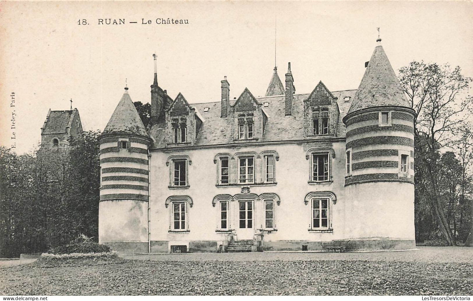 FRANCE - Ruan - Le Château - Carte Postale Ancienne - Orleans