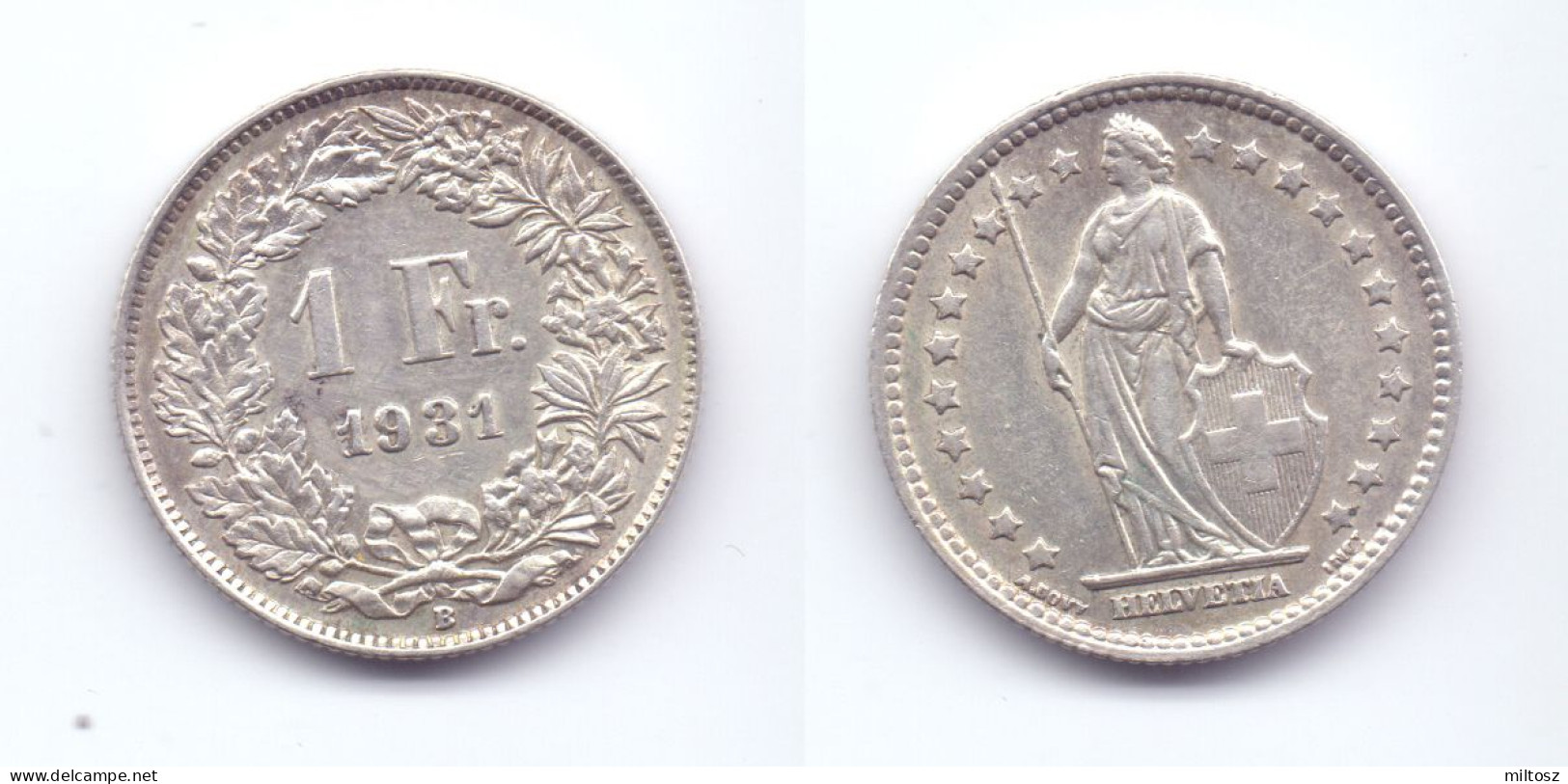 Switzerland 1 Franc 1931 - 1 Franken