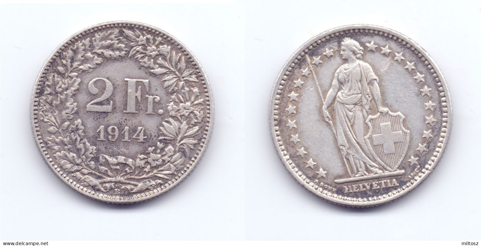 Switzerland 2 Francs 1914 - 2 Franken