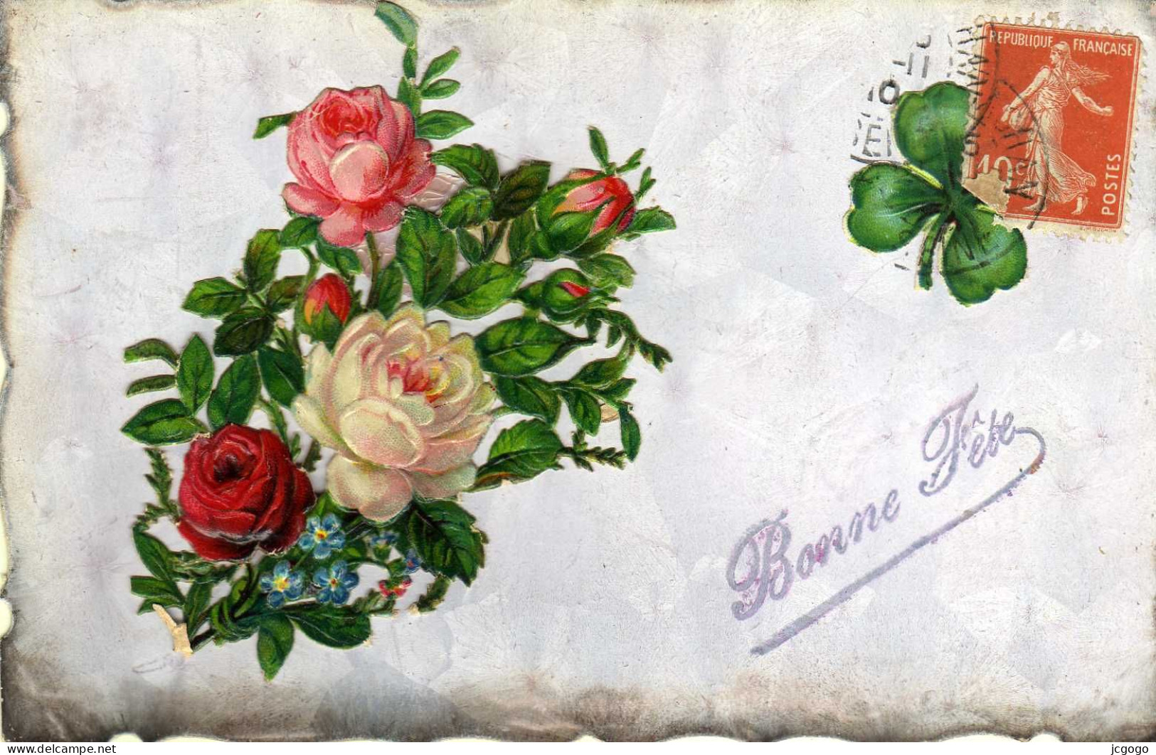 Bonne Fête  Roses Trèfle à 4 Feuilles. - Fête Des Mères